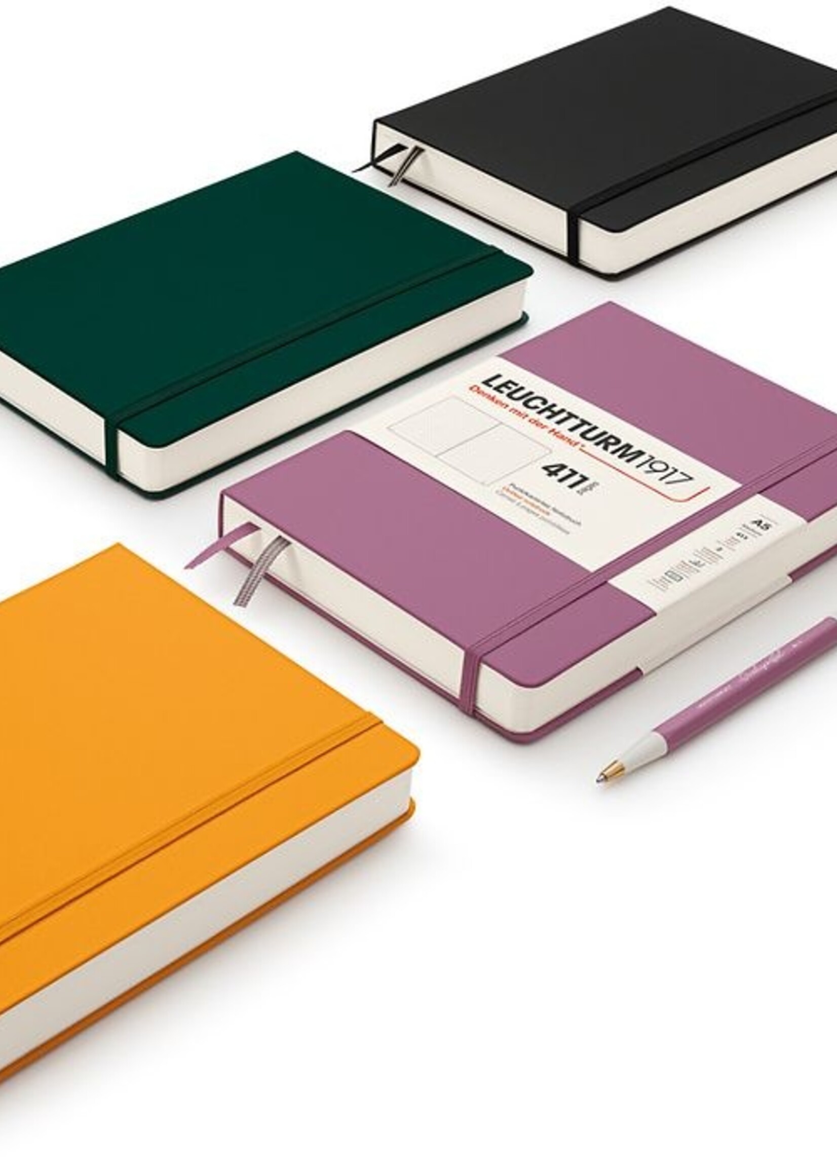 Leuchtturm1917 Notitieboek 411 Gelijnd A5 Black