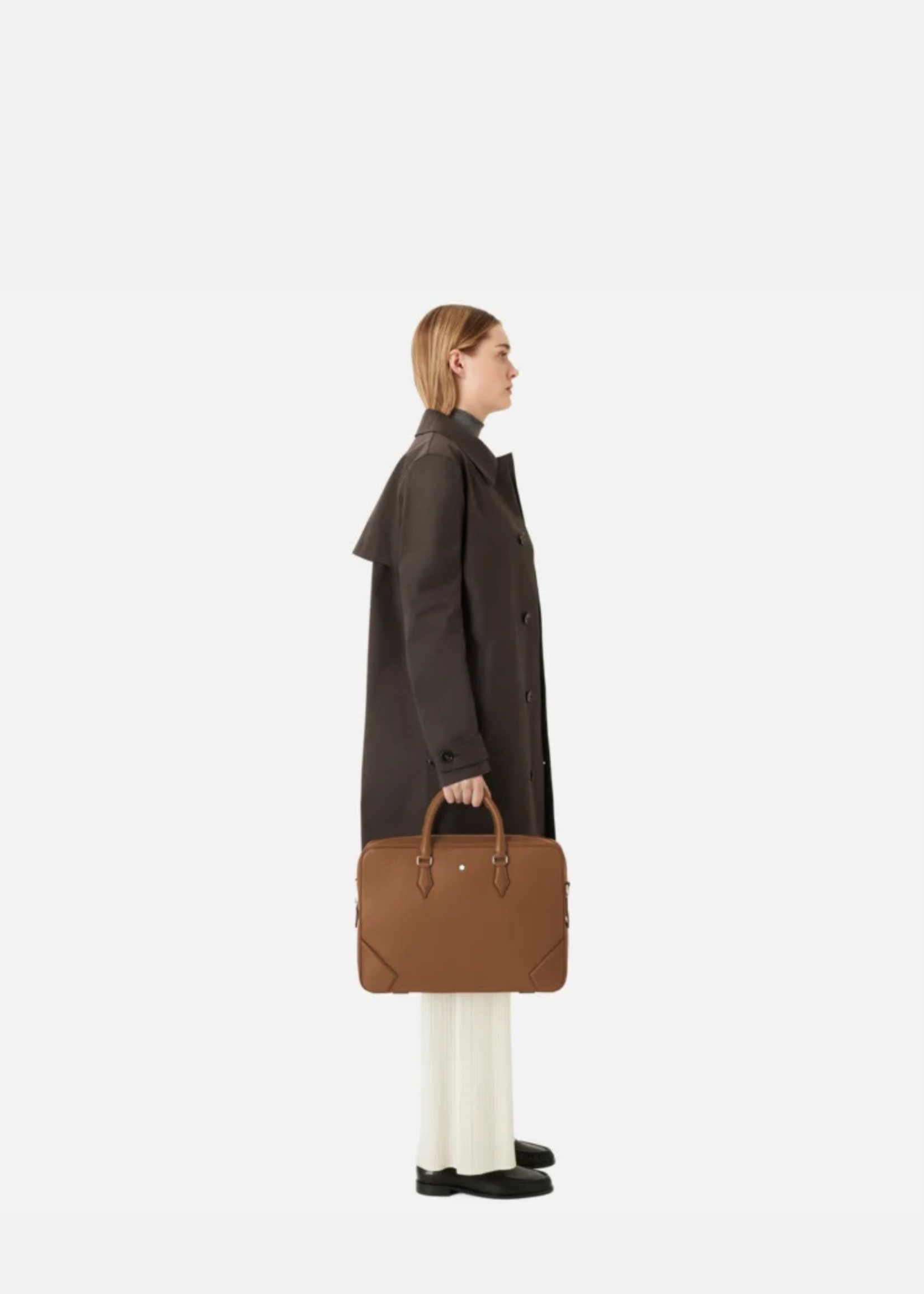 MONTBLANC Document Case Soft Grain Caramel