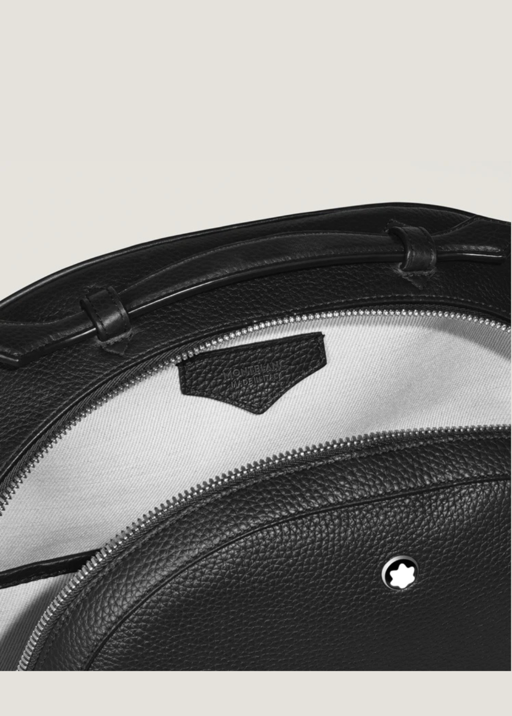 Montblanc Rugzak Soft Grain Medium 14" 3 compartimenten Black