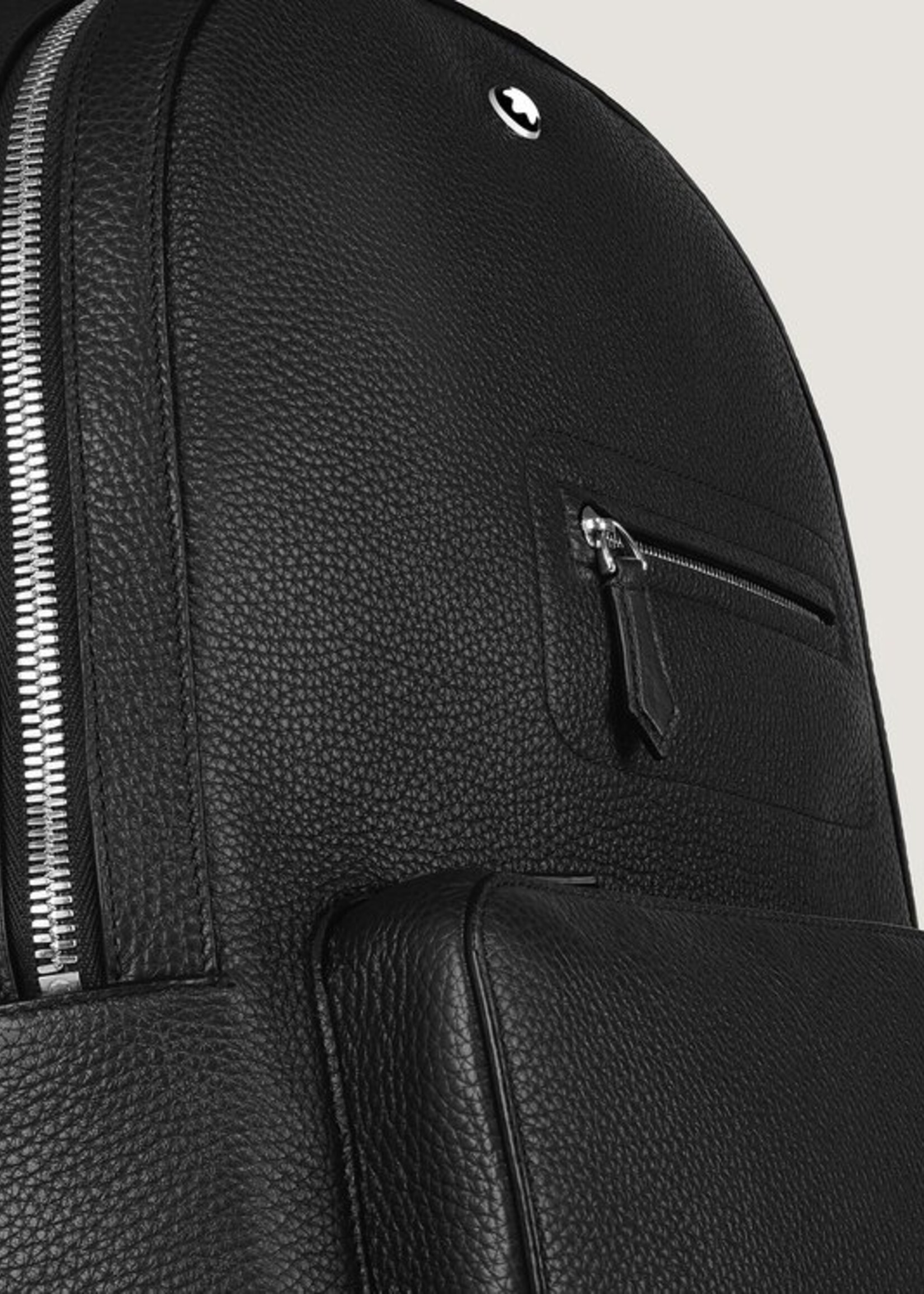 Montblanc Rugzak Soft Grain Medium 14" 3 compartimenten Black