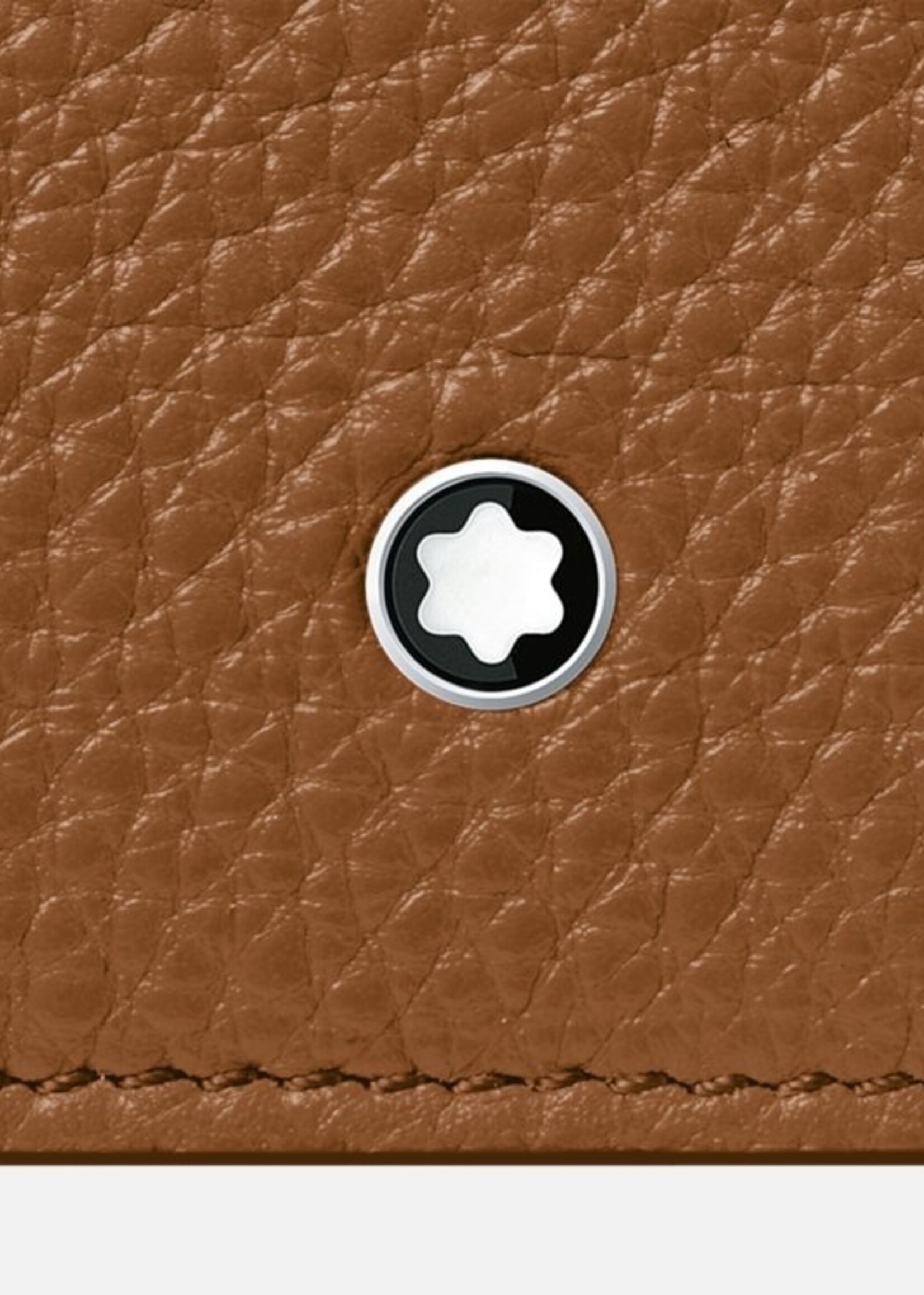 MONTBLANC Wallet Soft Grain 8cc Caramel  B 10 x H 8.5 cm