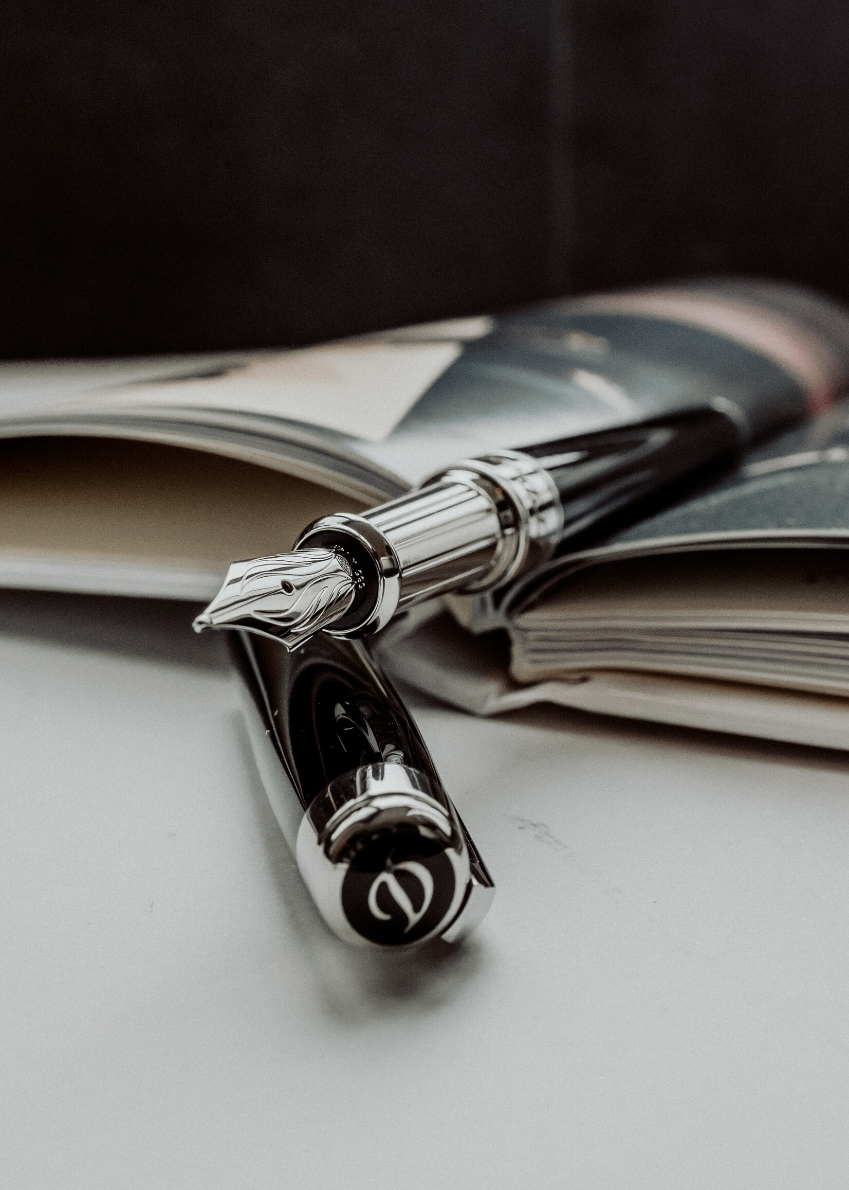 S.T. Dupont Line D Eternity Black Vulpen - Medium