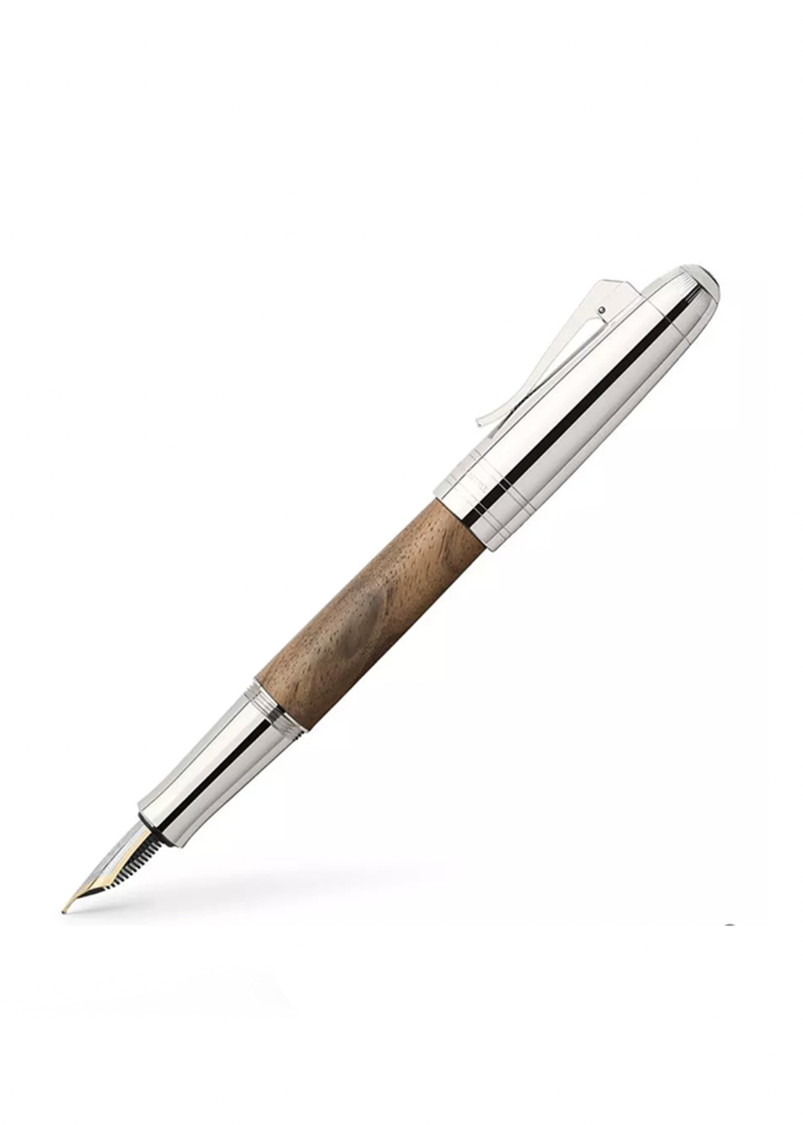 Graf von Faber-Castell Magnum Caucasian Walnut Wood Vulpen M (Medium)