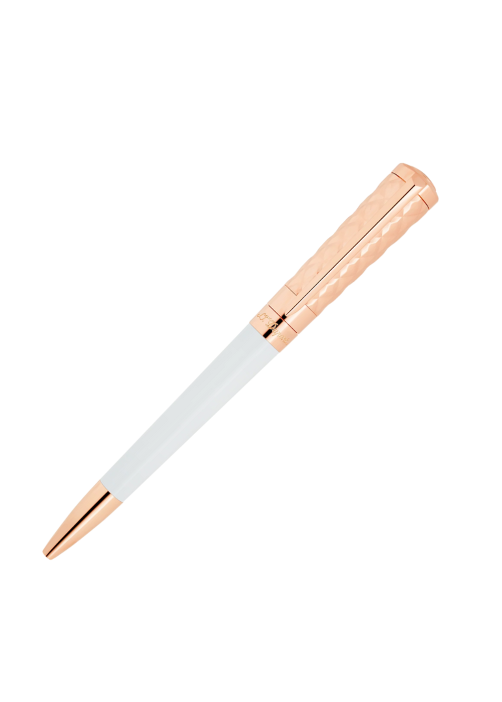 S.T. Dupont Liberté Balpen White & Rosé Gold