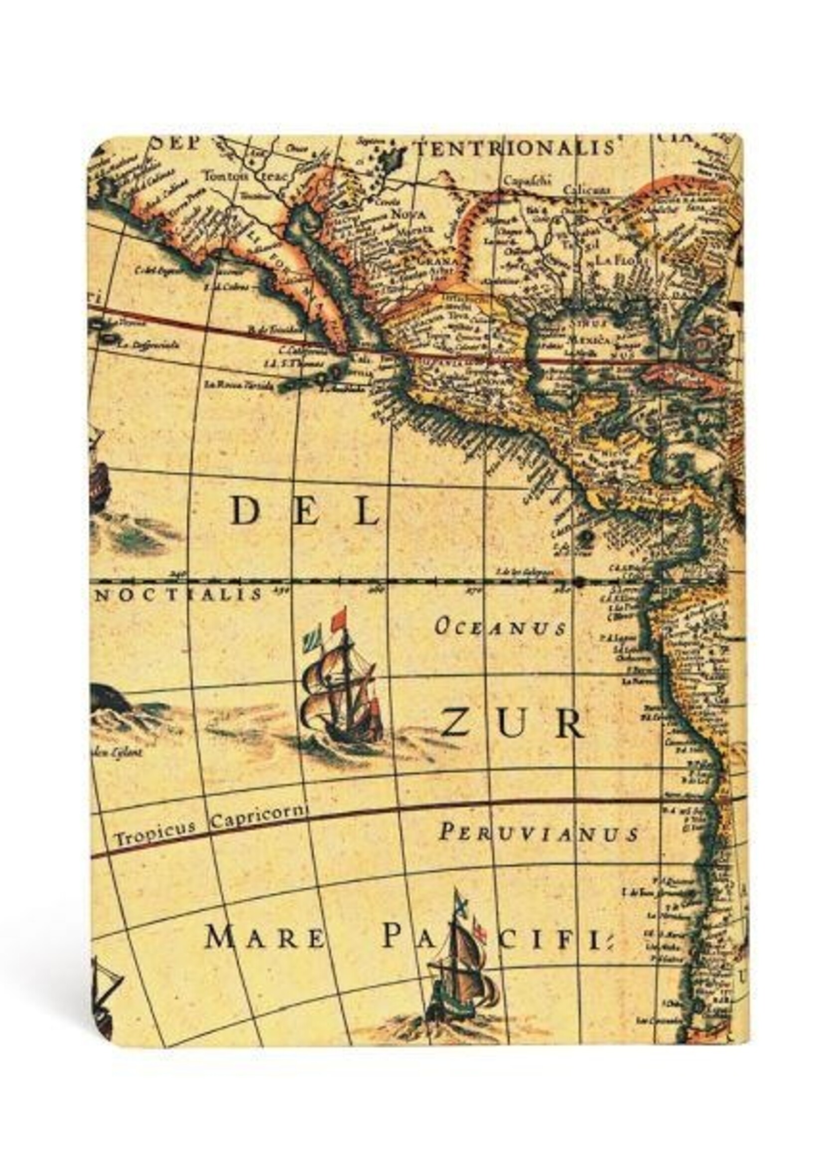 Paperblanks Notebook Midi Gelijnd Early Cartography / Western Hemisphere