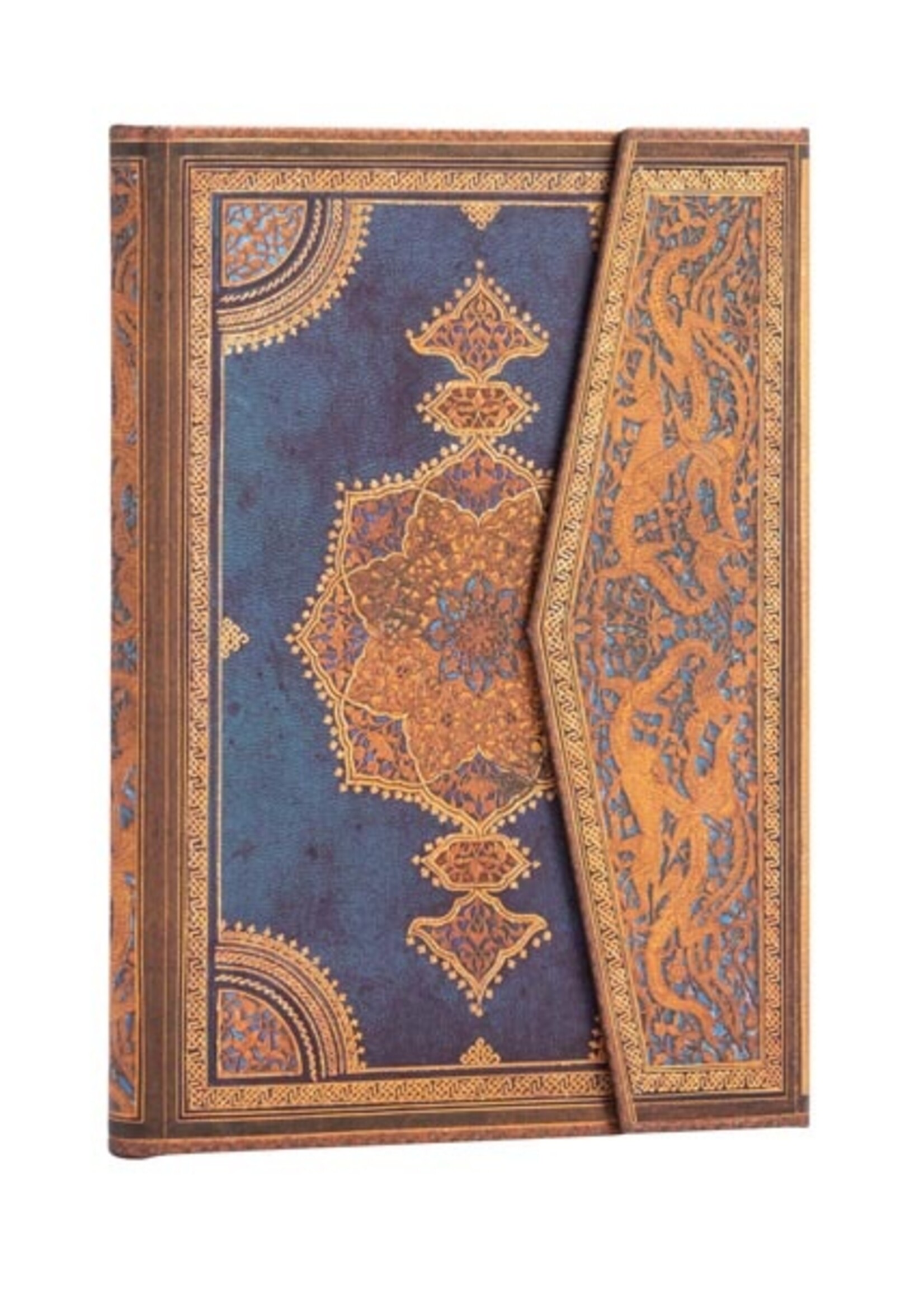 Paperblanks Notebook Midi Blanco Safavid Binding Art / Indigo