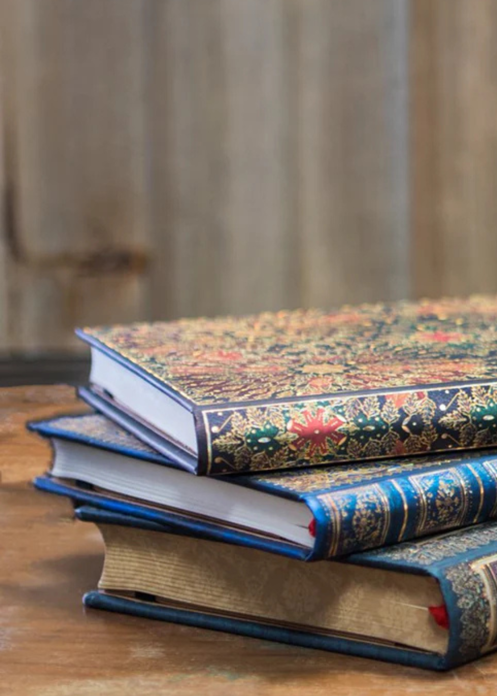 Paperblanks Notebook Midi Blanco Safavid Binding Art / Indigo
