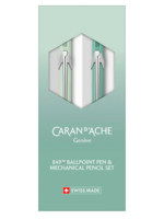 Caran d'Ache 849/844 Blue Misty Forest Set Balpen en Vulpotlood