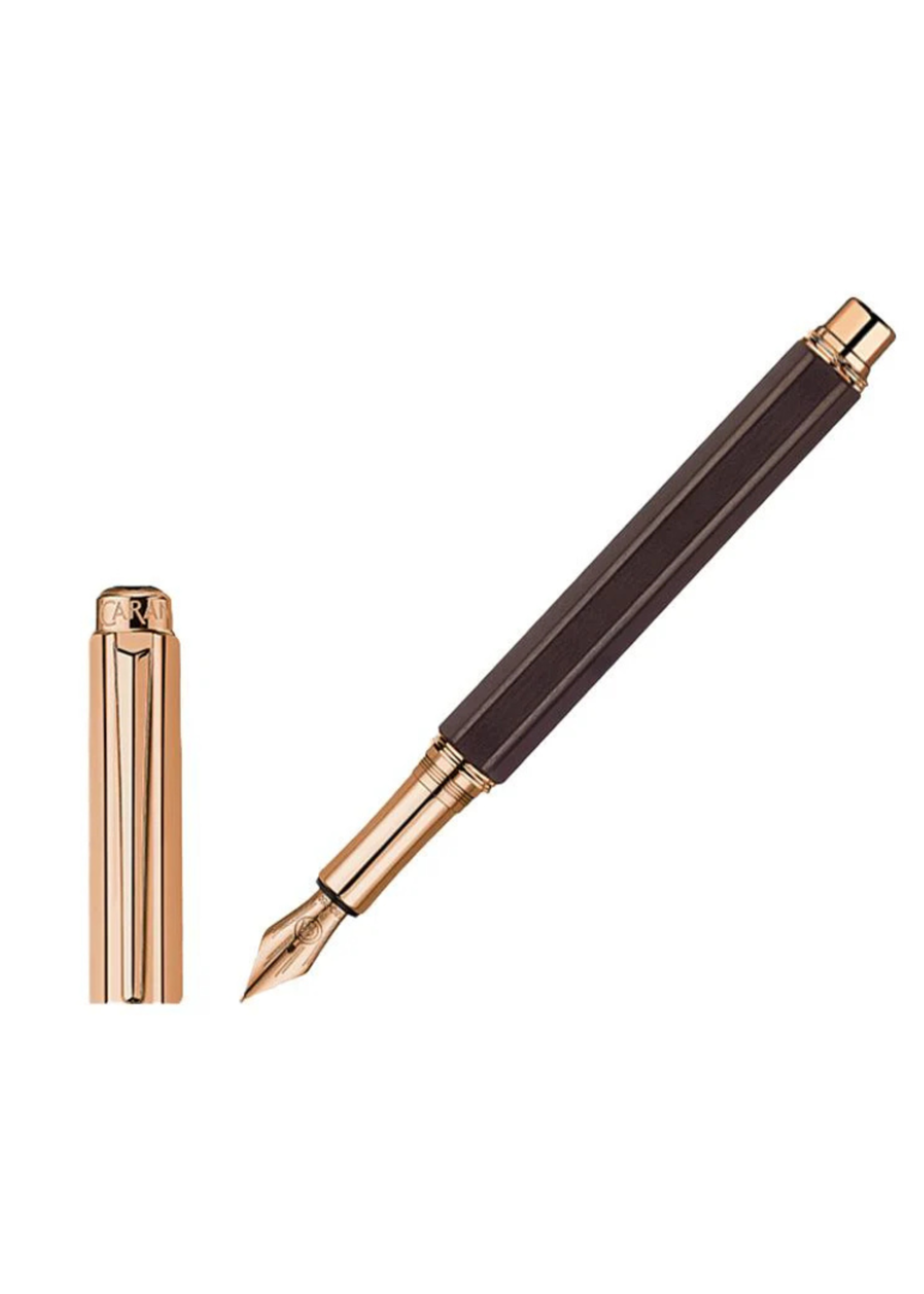 Caran d'Ache Varius Ebony Rose Gold Vulpen Fijn