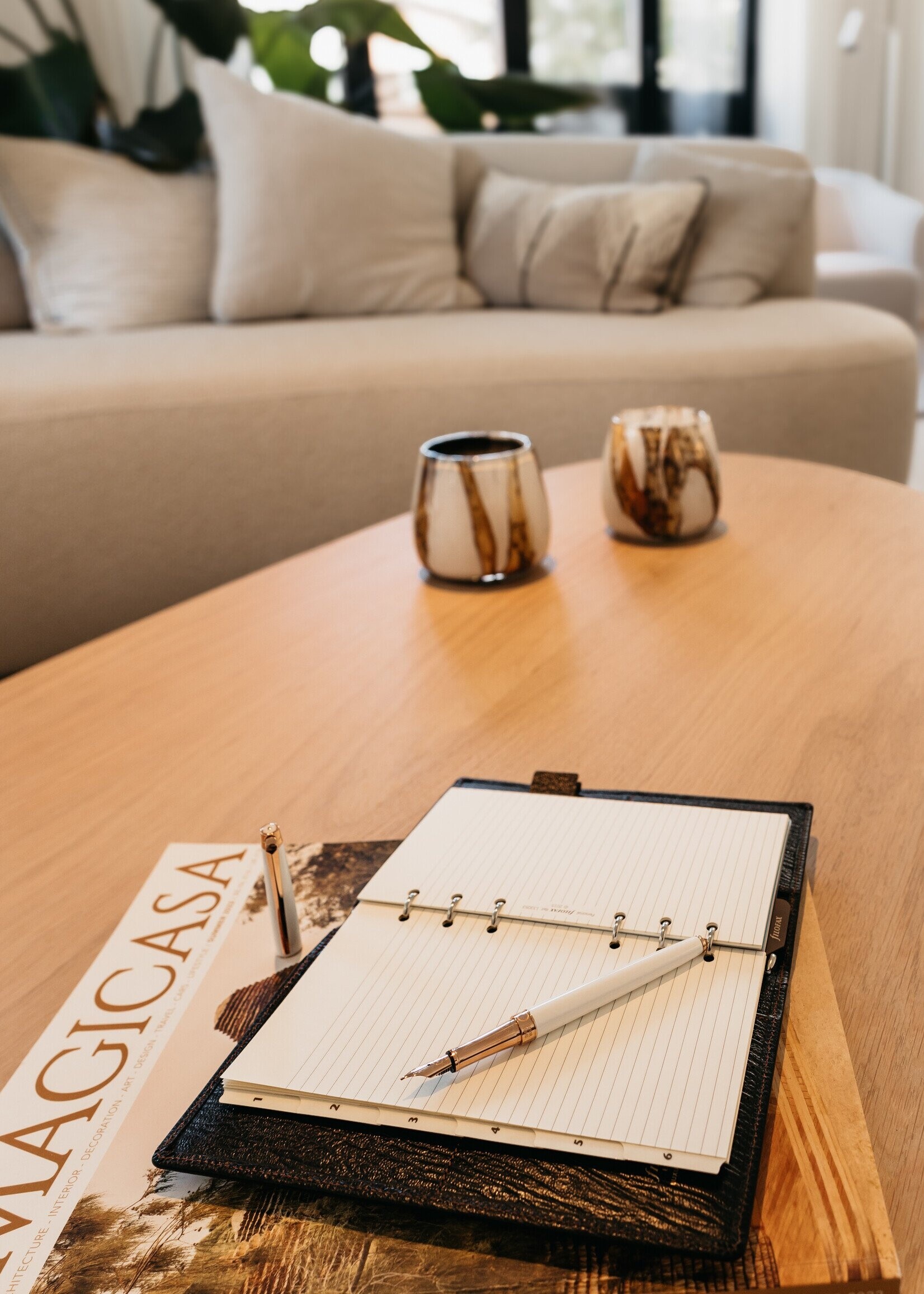 Caran d'Ache Léman Slim White Rose Gold Vulpen Medium