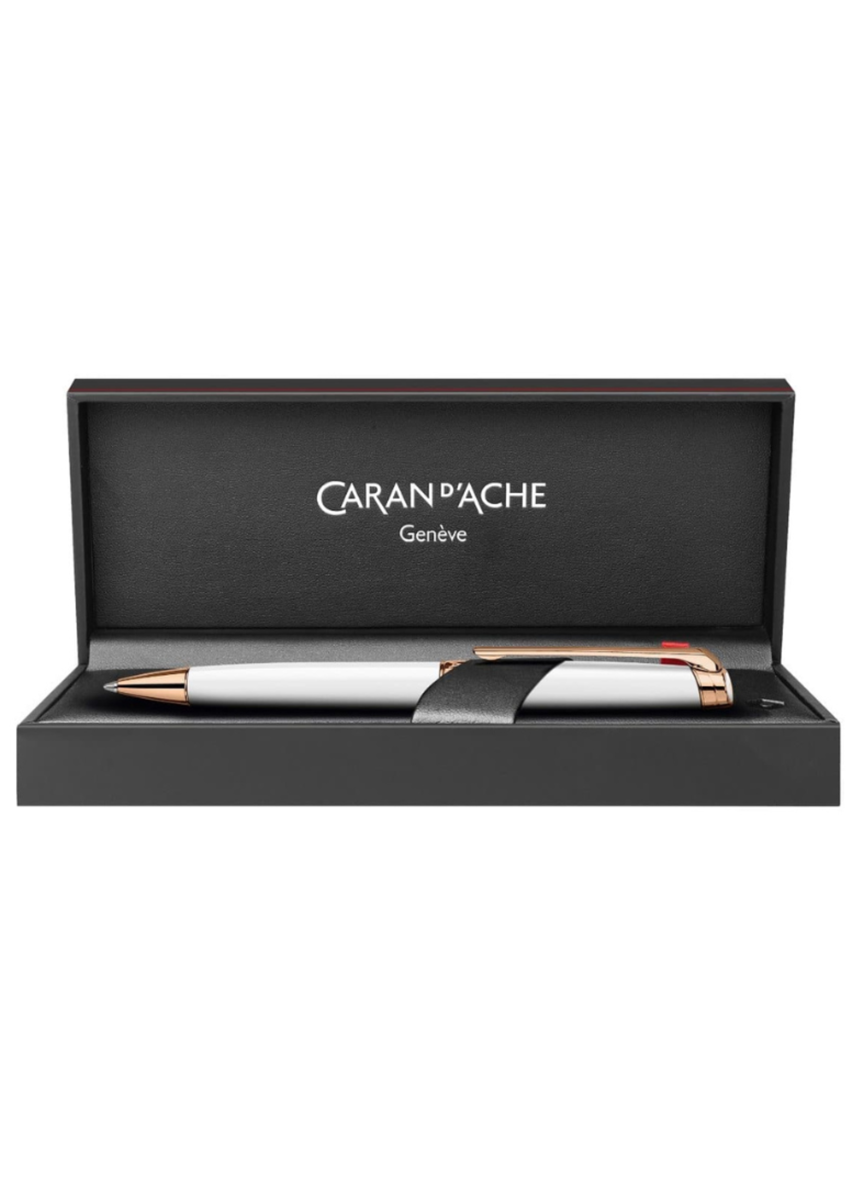 Caran d'Ache Léman Slim White Rosé Gold Balpen