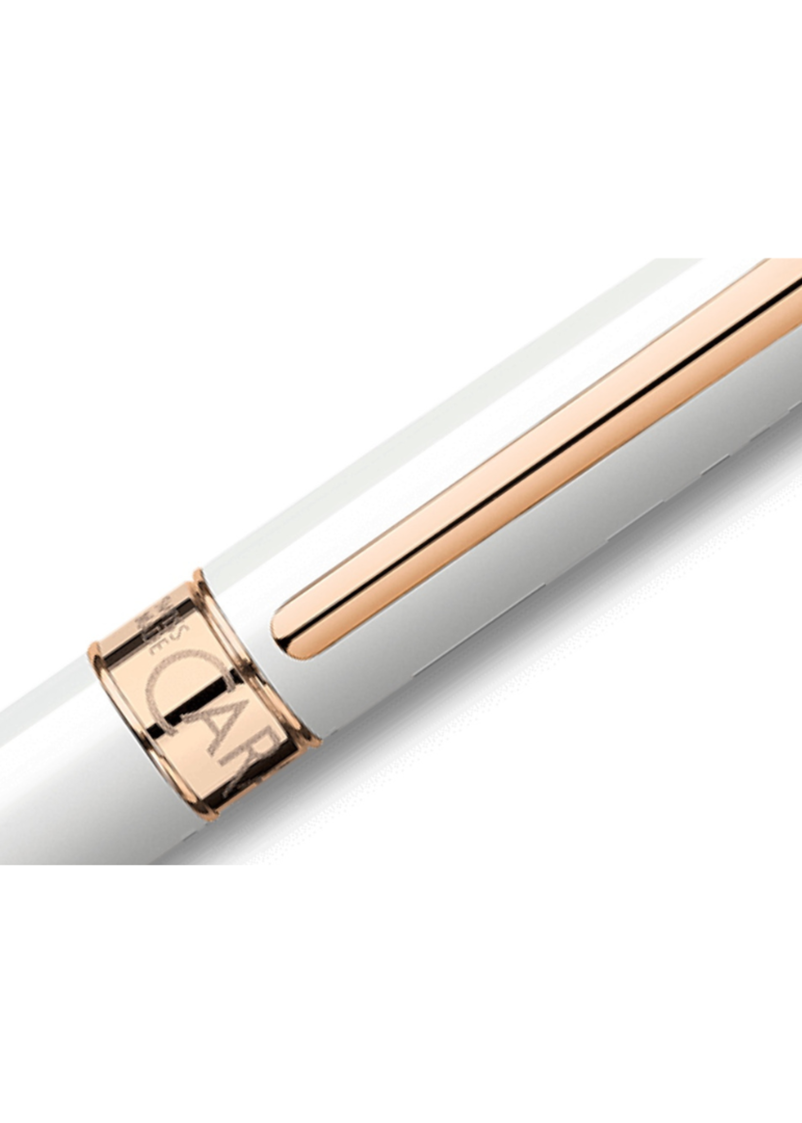 Caran d'Ache Léman Slim White Rosé Gold Balpen
