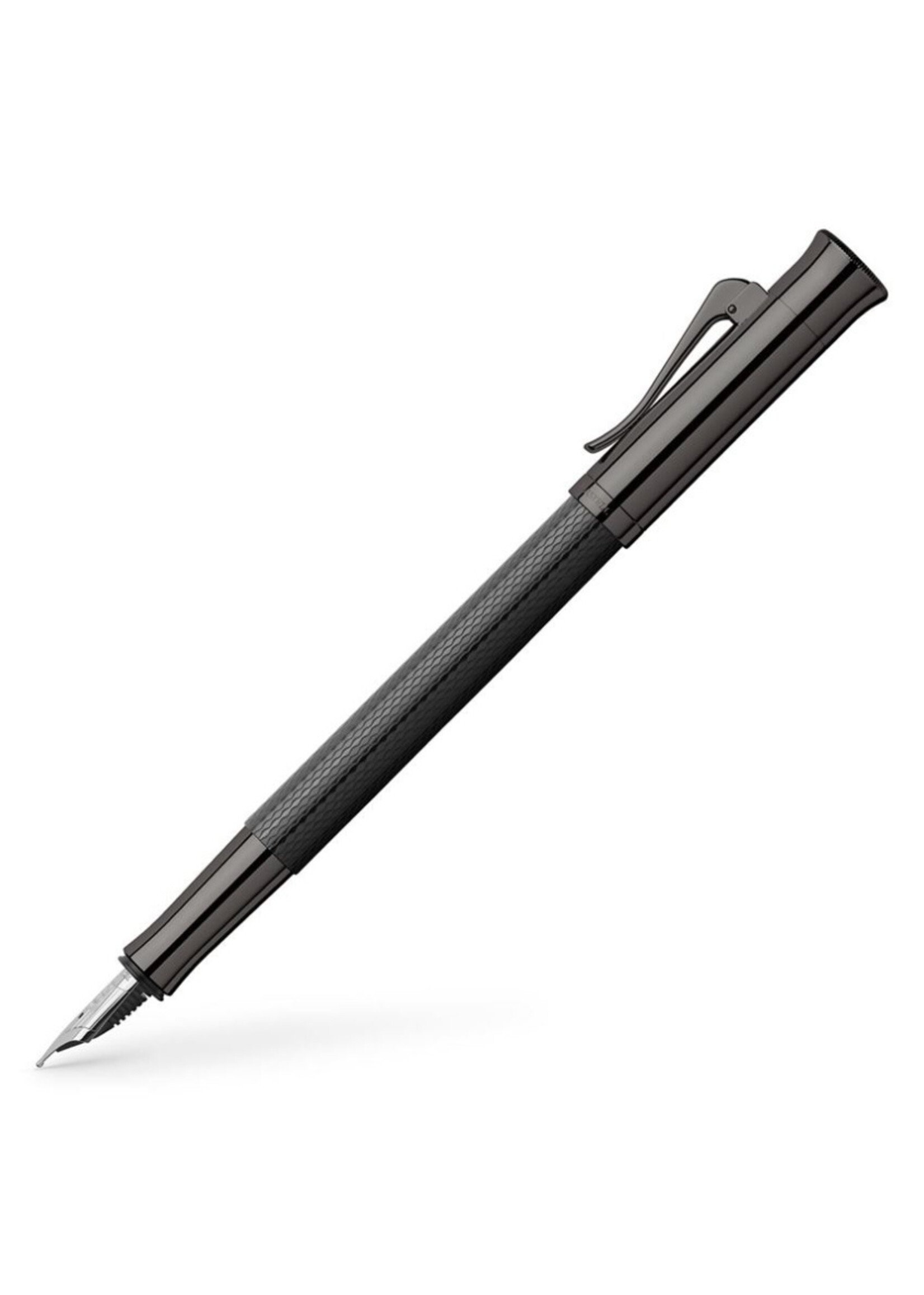 Graf von Faber-Castell Classic Guilloche Black Edition Vulpen Extra Fijn