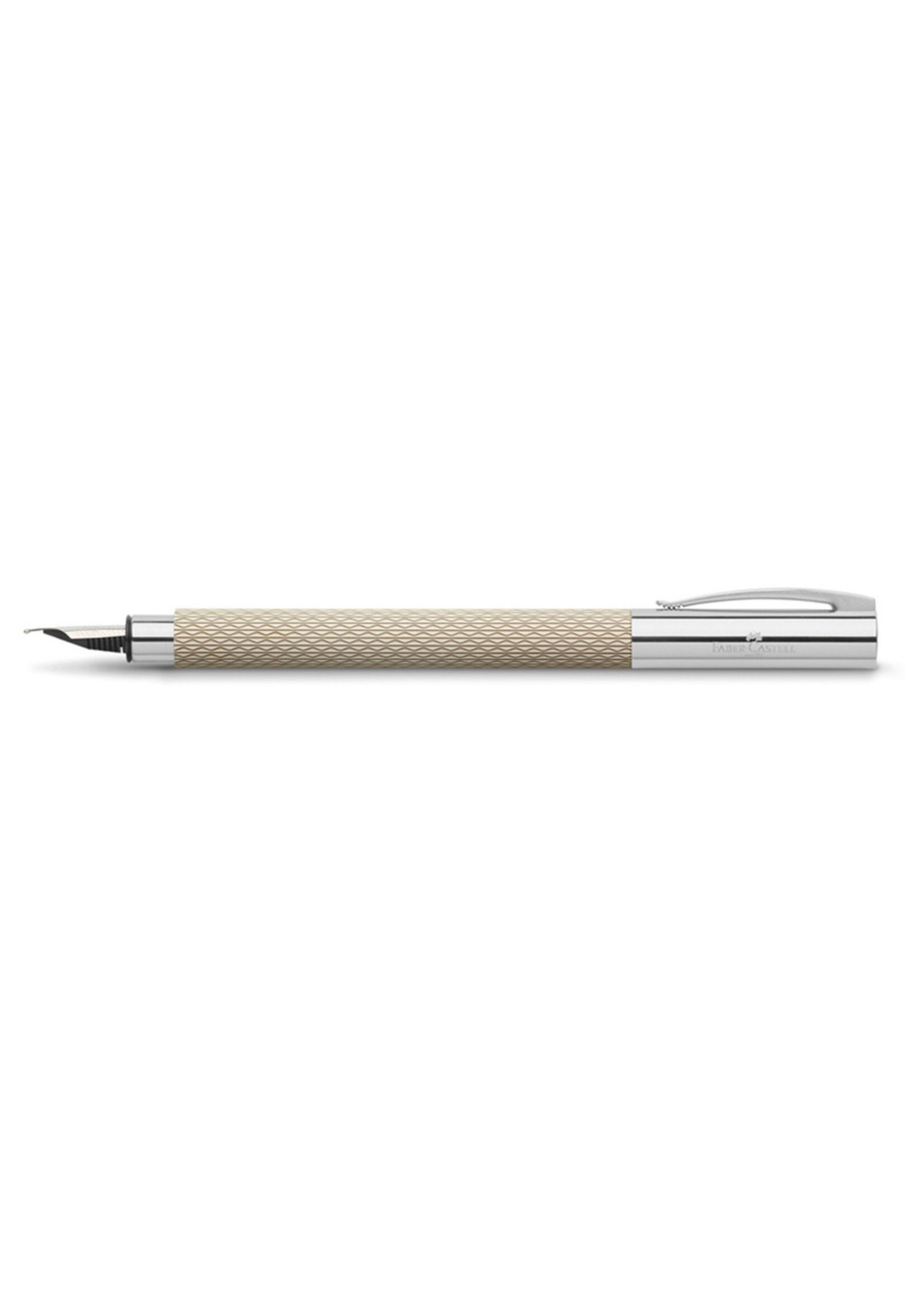Faber-Castell Ambition Opart Wit Zand Vulpen Fijn