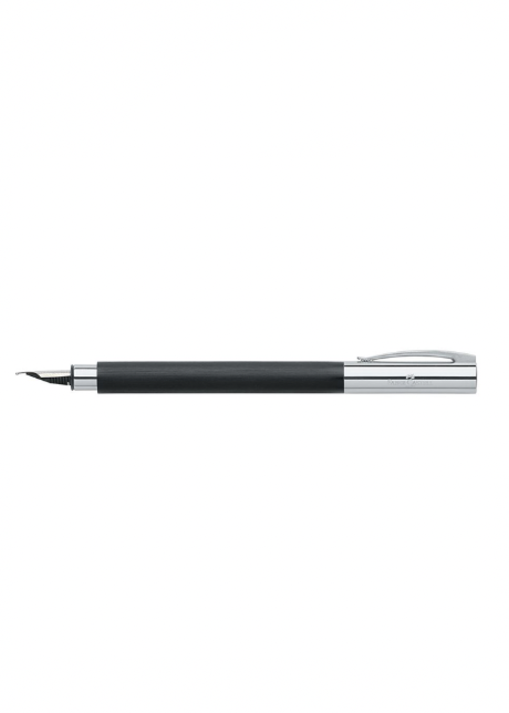 Faber-Castell Ambition Resin Zwart Vulpen Medium