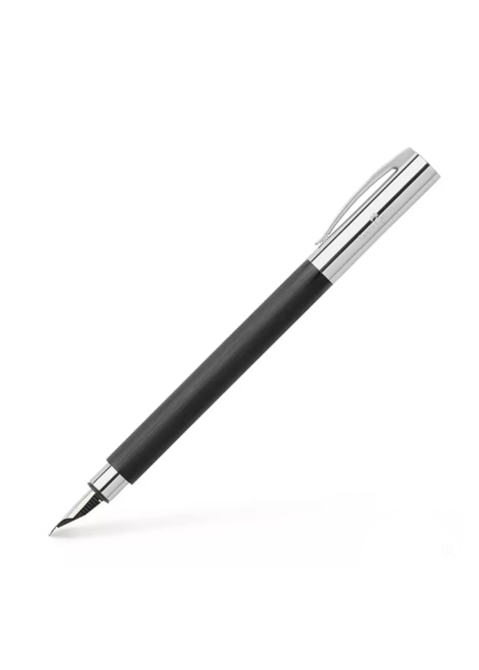 Faber-Castell Ambition Resin Zwart Vulpen Medium