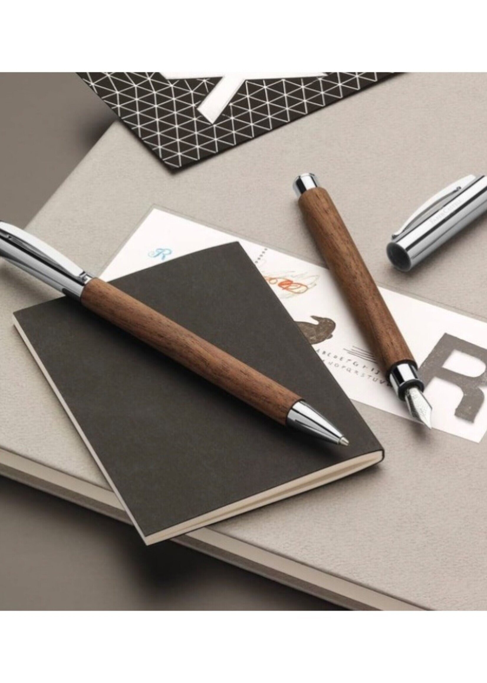 Faber-Castell Ambition Walnoot Vulpen  Medium