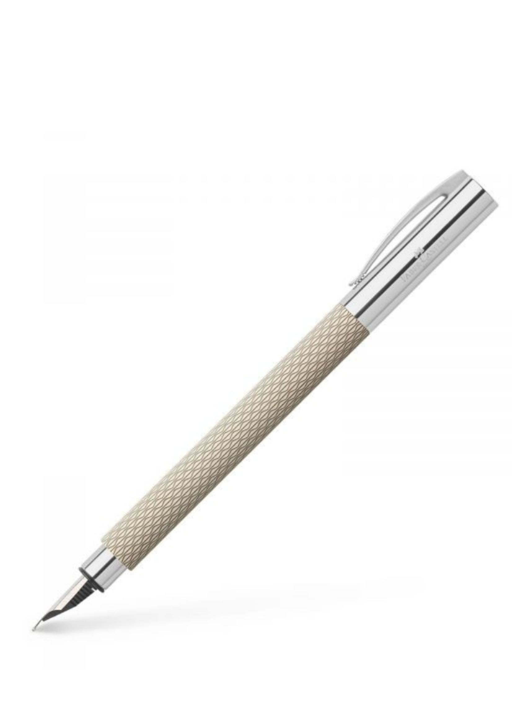Faber-Castell Ambition Opart Wit Zand Vulpen Fijn