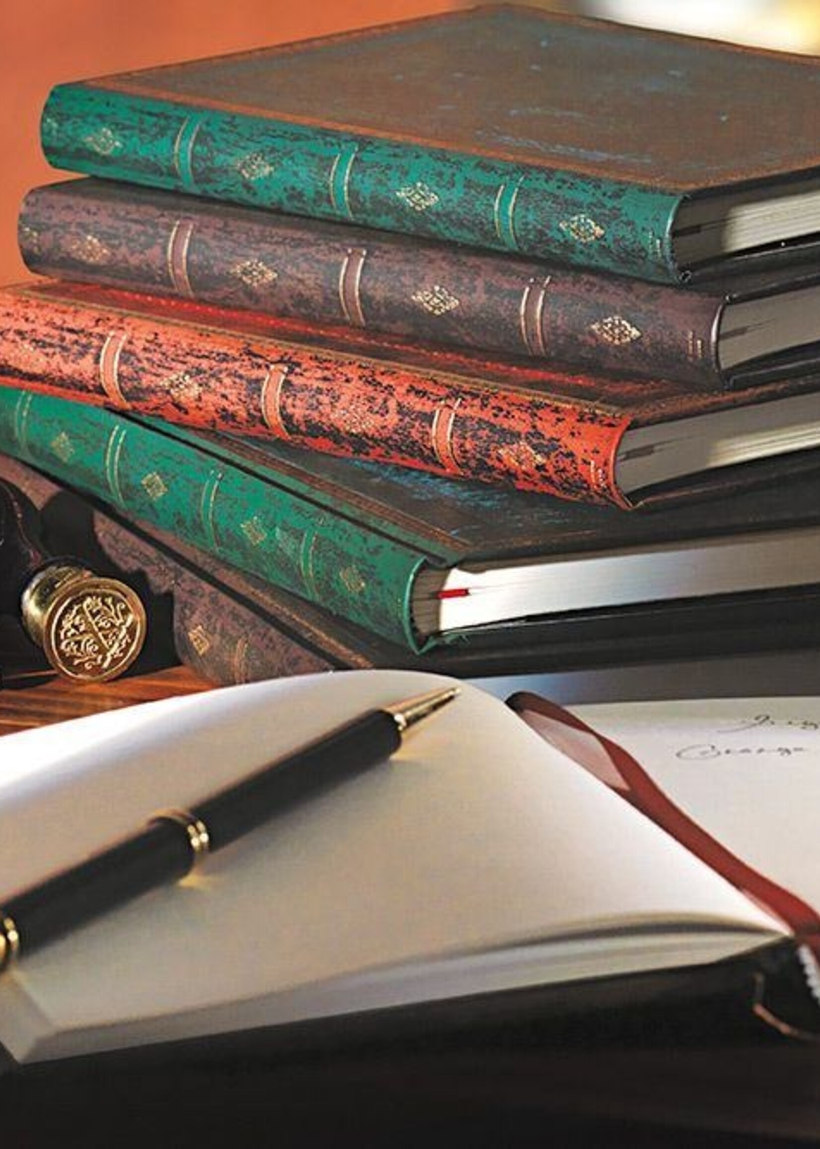 Paperblanks Agenda 18 mnd '25-'26 Maxi Week Vert. Dove Grey