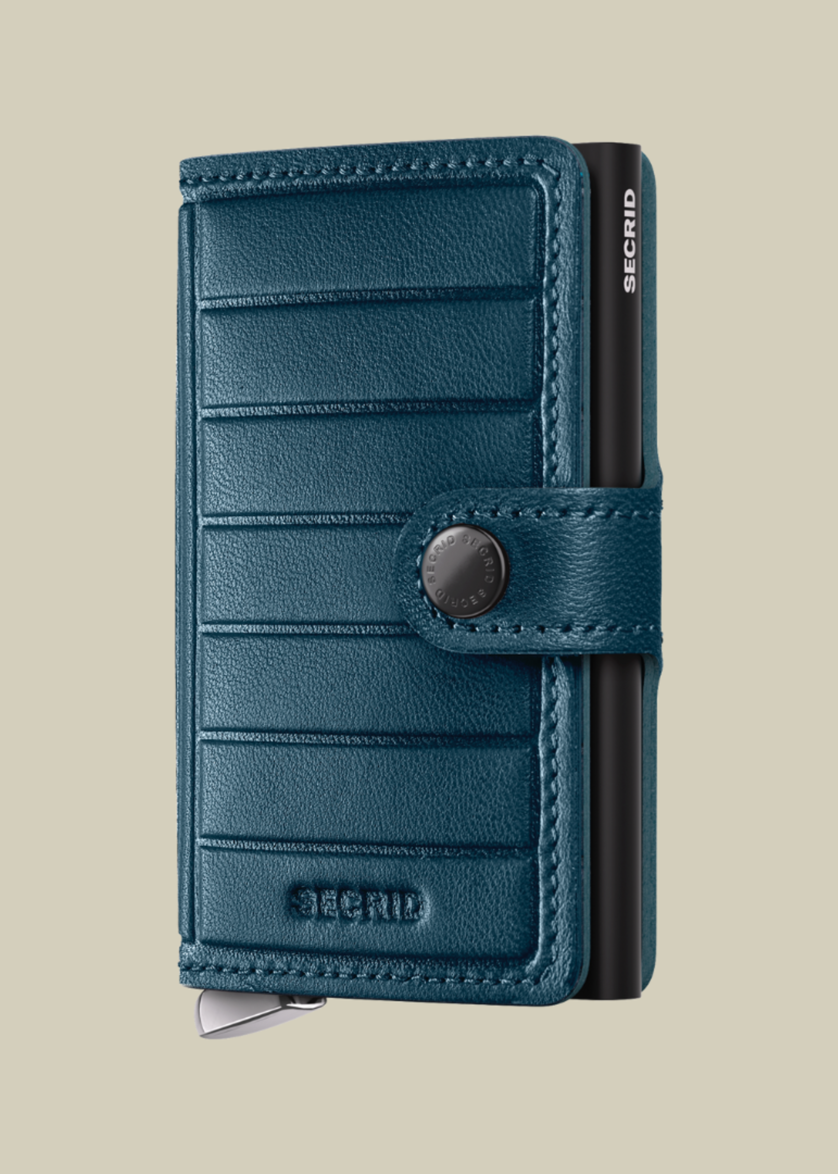 Secrid Premium Mini Wallet Emboss Lines Teal