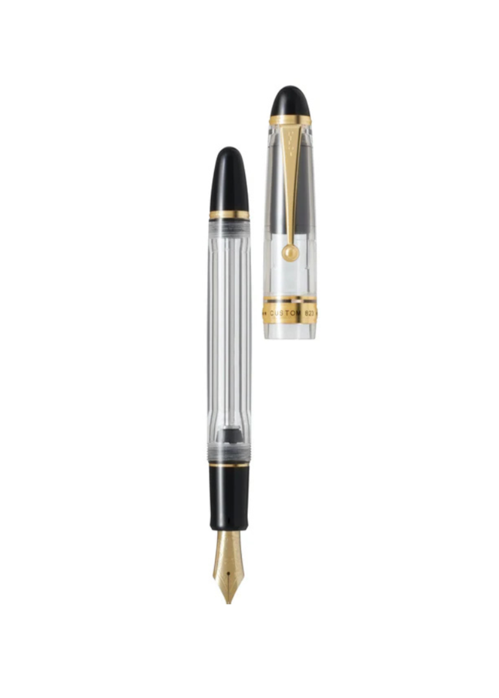 Pilot Custom 823 Transparant Vulpen 14k B-Breed