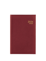 Brepols Agenda 2026 - Saturnus Luxe 1 dag/pag. Lima Bordeaux