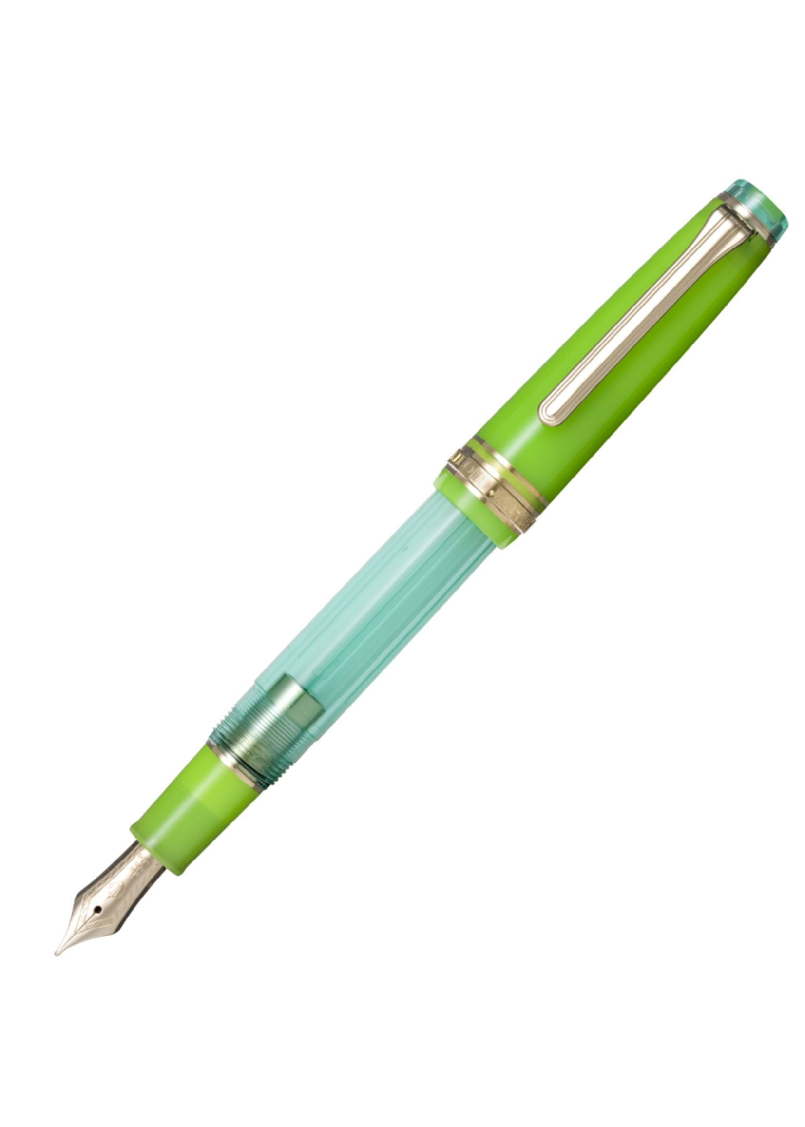 Sailor Professional Gear Slim Manyo II GRASS (with Manyo Ink HINOKI 50ml) GT FP/ M