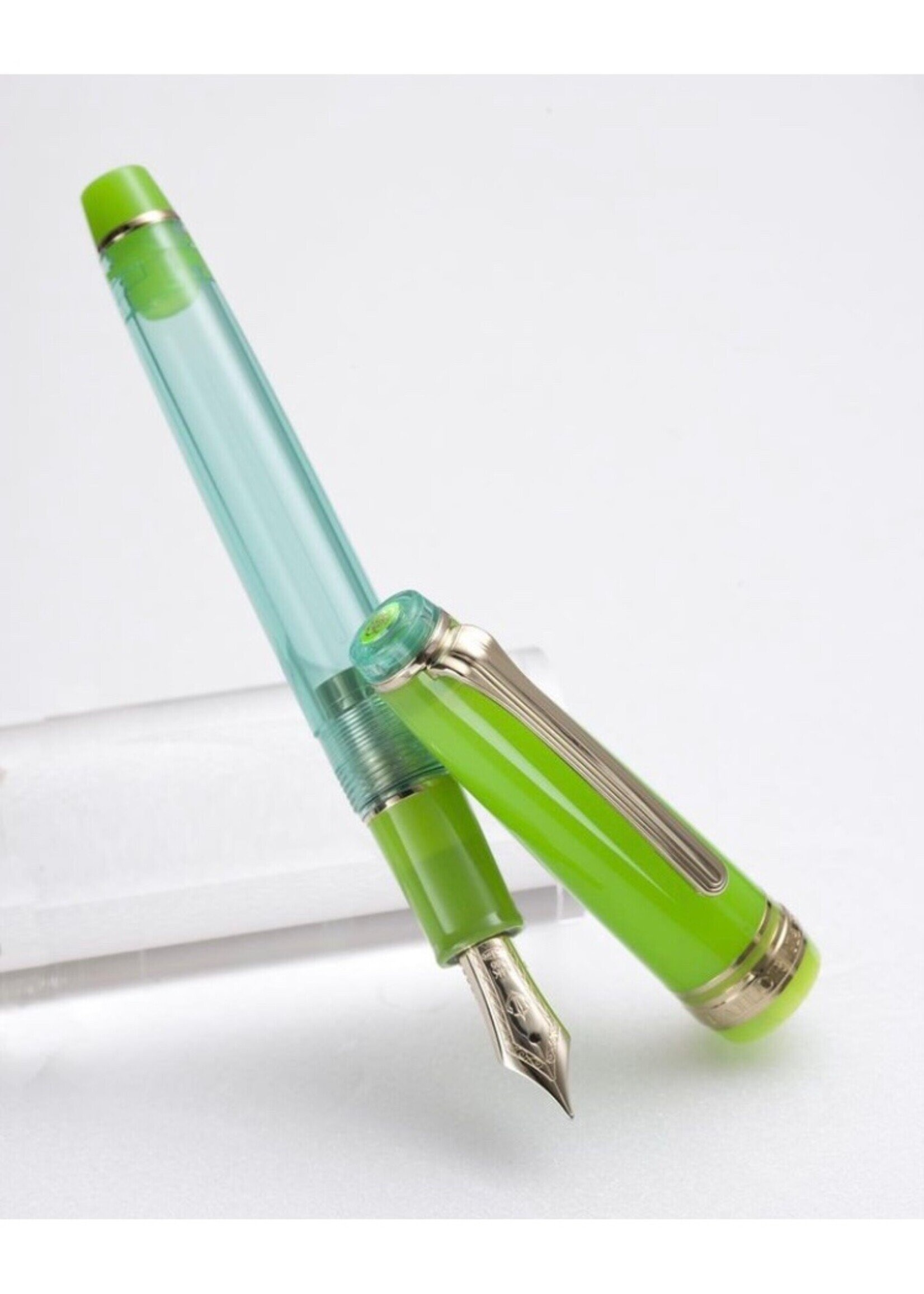 Sailor Professional Gear Slim Manyo II GRASS (with Manyo Ink HINOKI 50ml) GT FP/ M