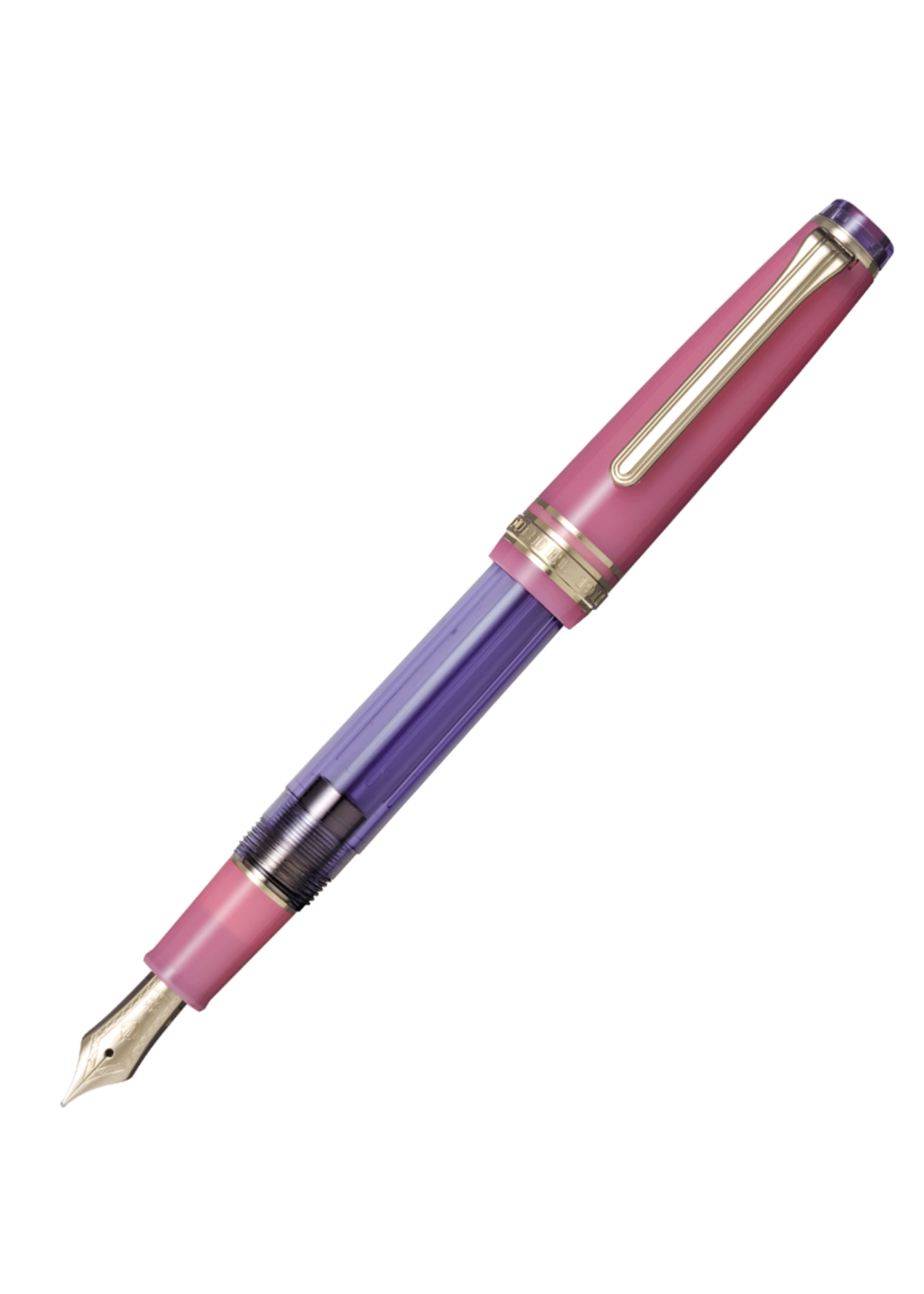 Sailor Professional Gear Slim Manyo II RABBIT EAR IRIS (with Manyo Ink KAKITSUBATA 50ml) GT FP/ M