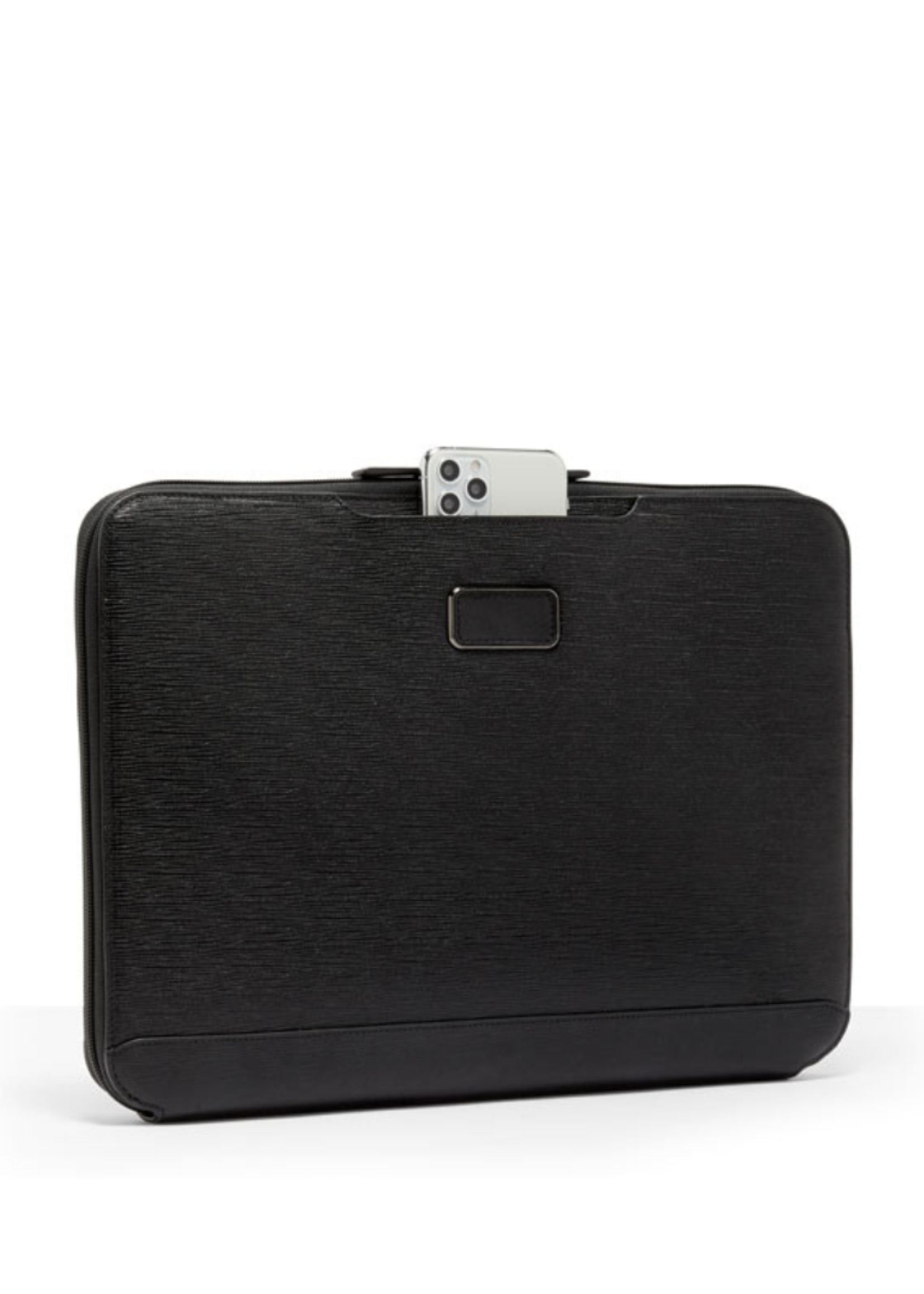 TUMI Nassau zwart leren Portfolio