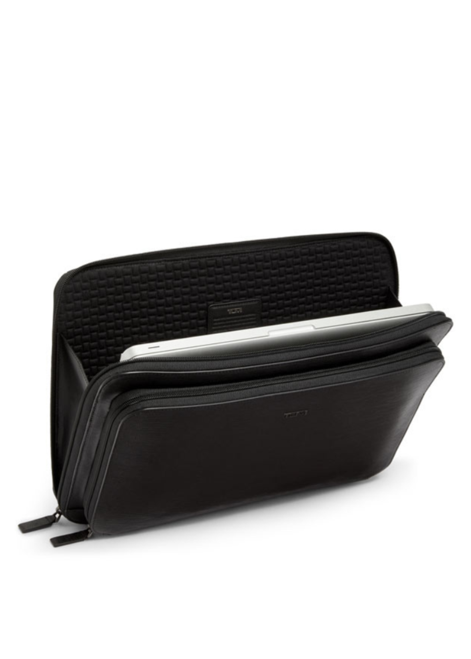 TUMI Nassau zwart leren Portfolio