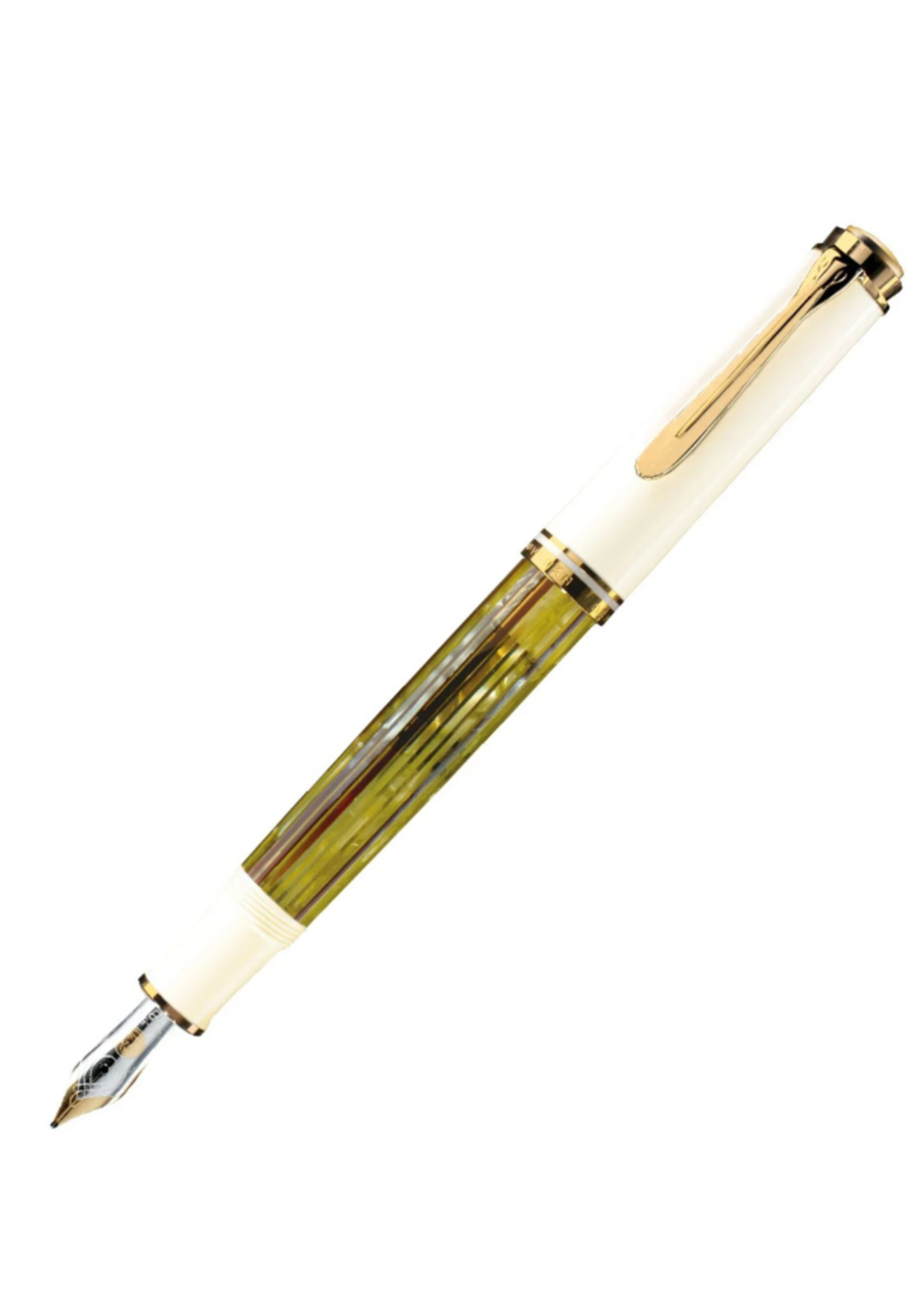 Pelikan Souverän M400 Tortoiseshell-White Vulpen Extra Fijn