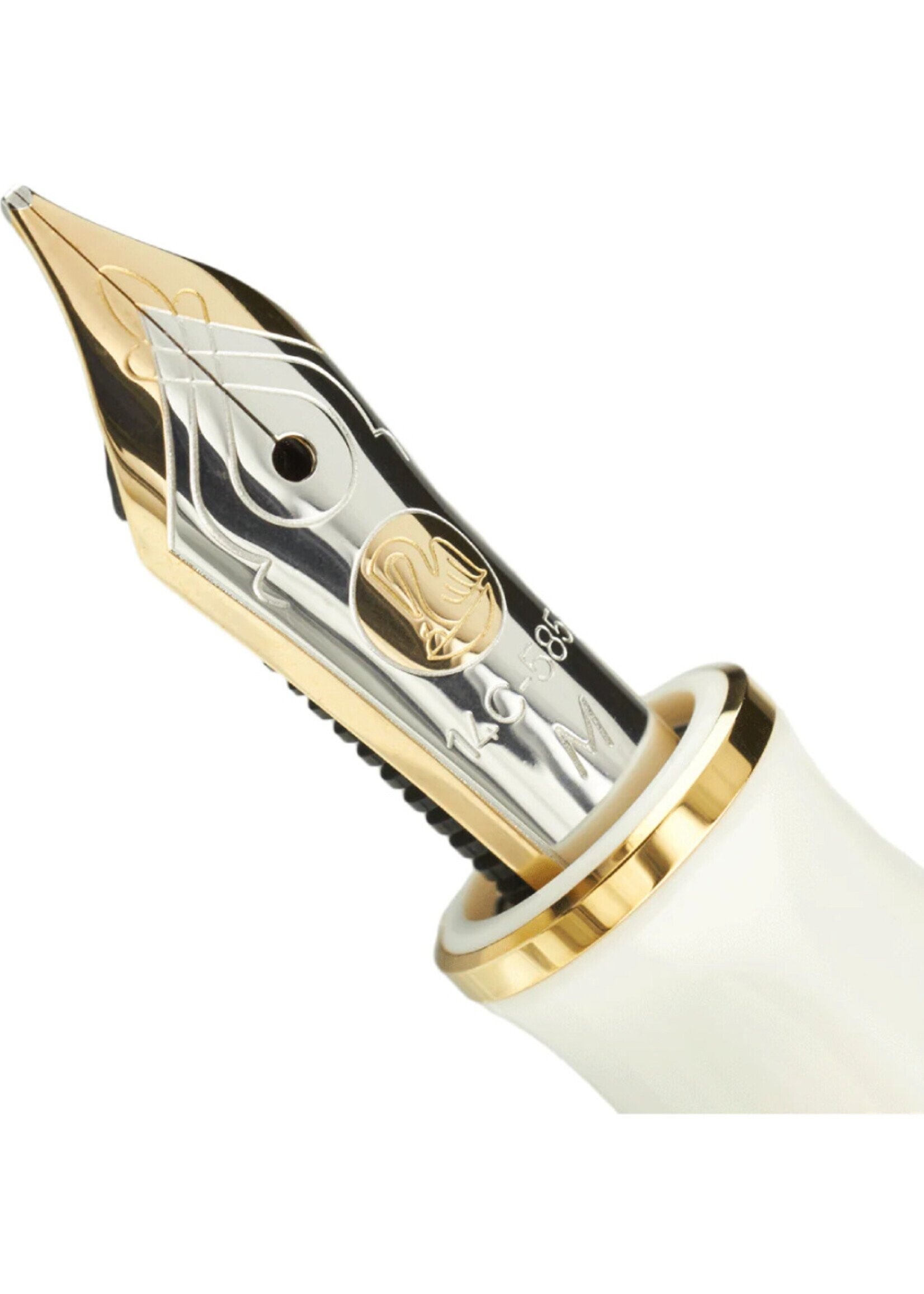 Pelikan Souverän M400 Tortoiseshell-White Vulpen Extra Fijn