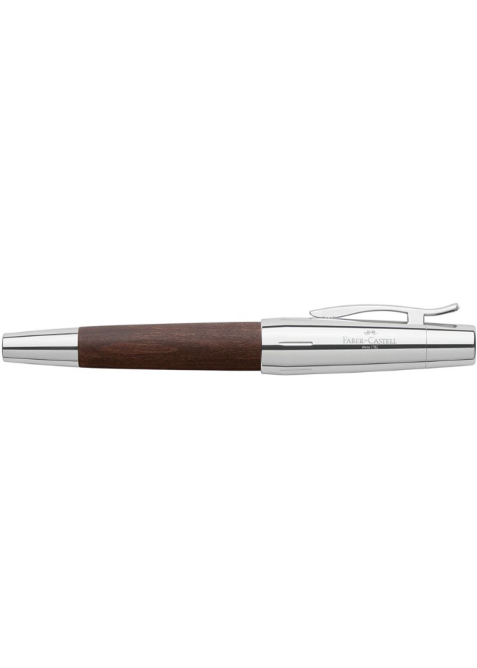 Faber-Castell E-Motion Perenhout Donker Bruin Vulpen   F - (Fijn)
