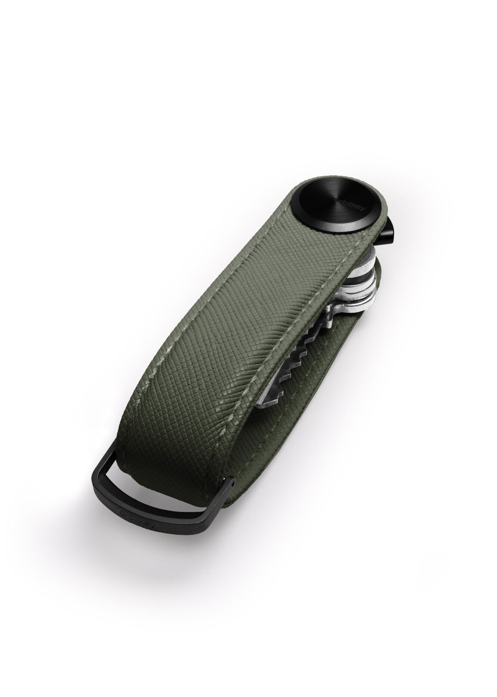 Orbitkey Key Organizer Pro 2.0 Saffiano  Leather Olive