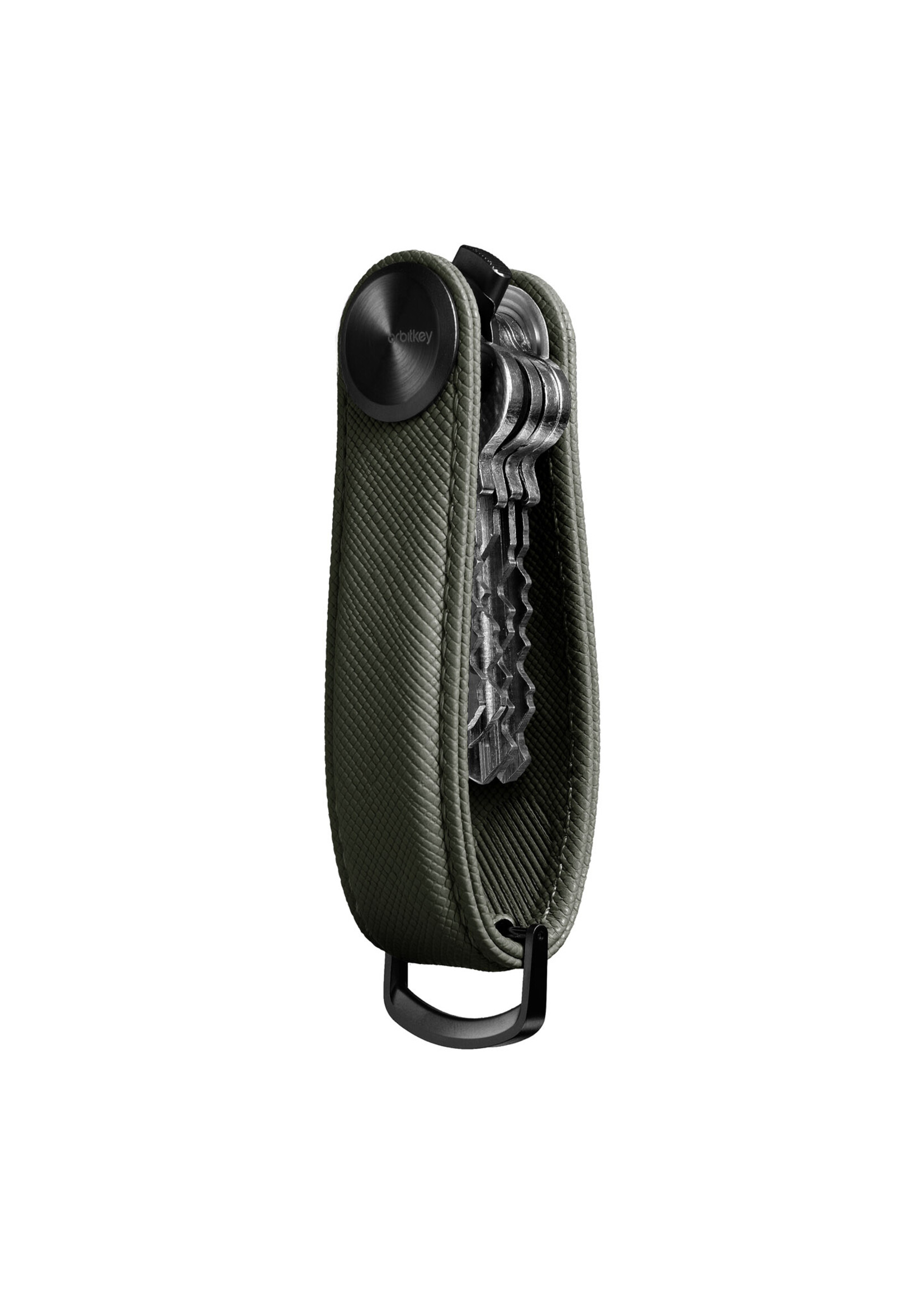 Orbitkey Key Organizer Pro 2.0 Saffiano  Leather Olive