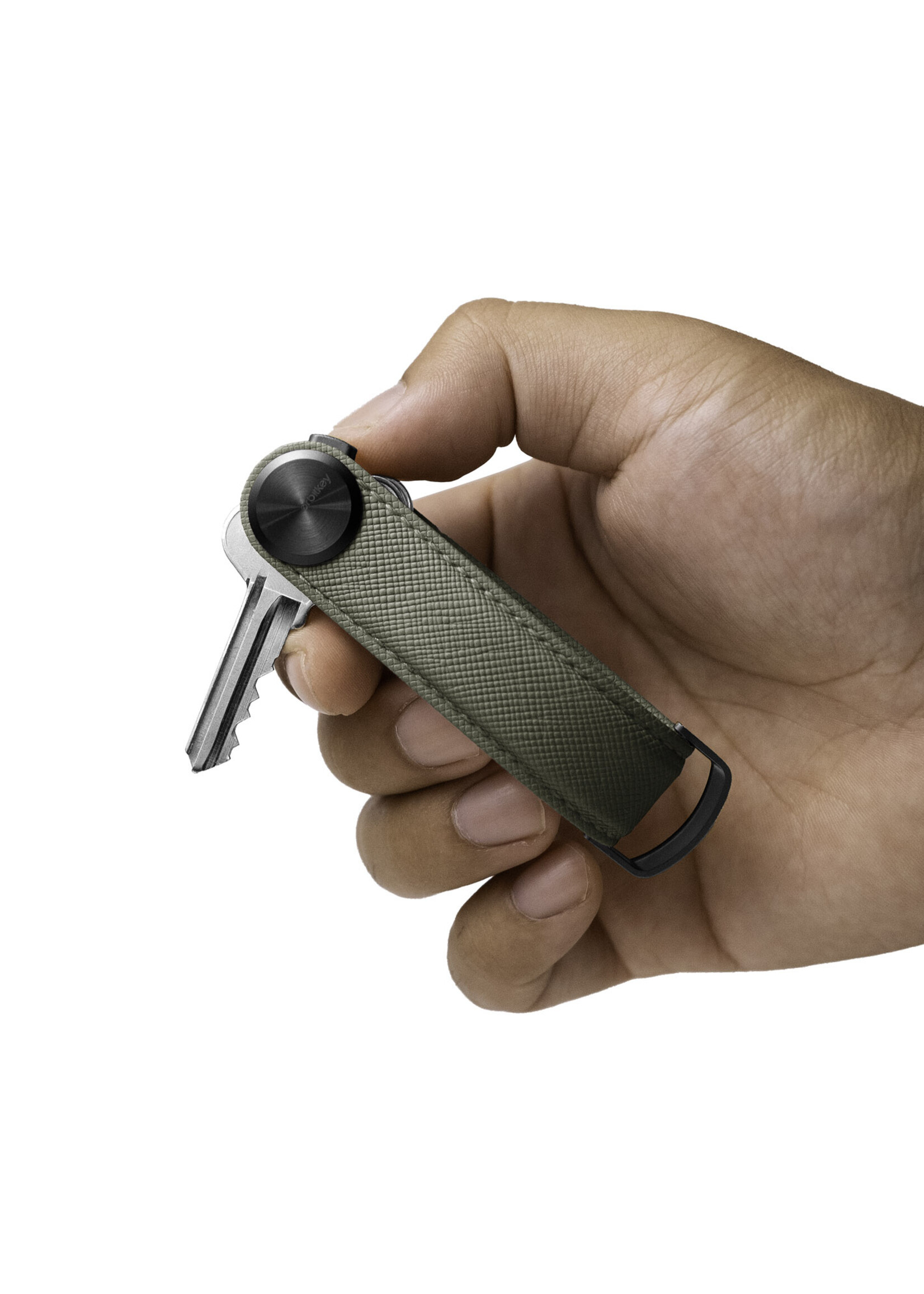 Orbitkey Key Organizer Pro 2.0 Saffiano  Leather Olive