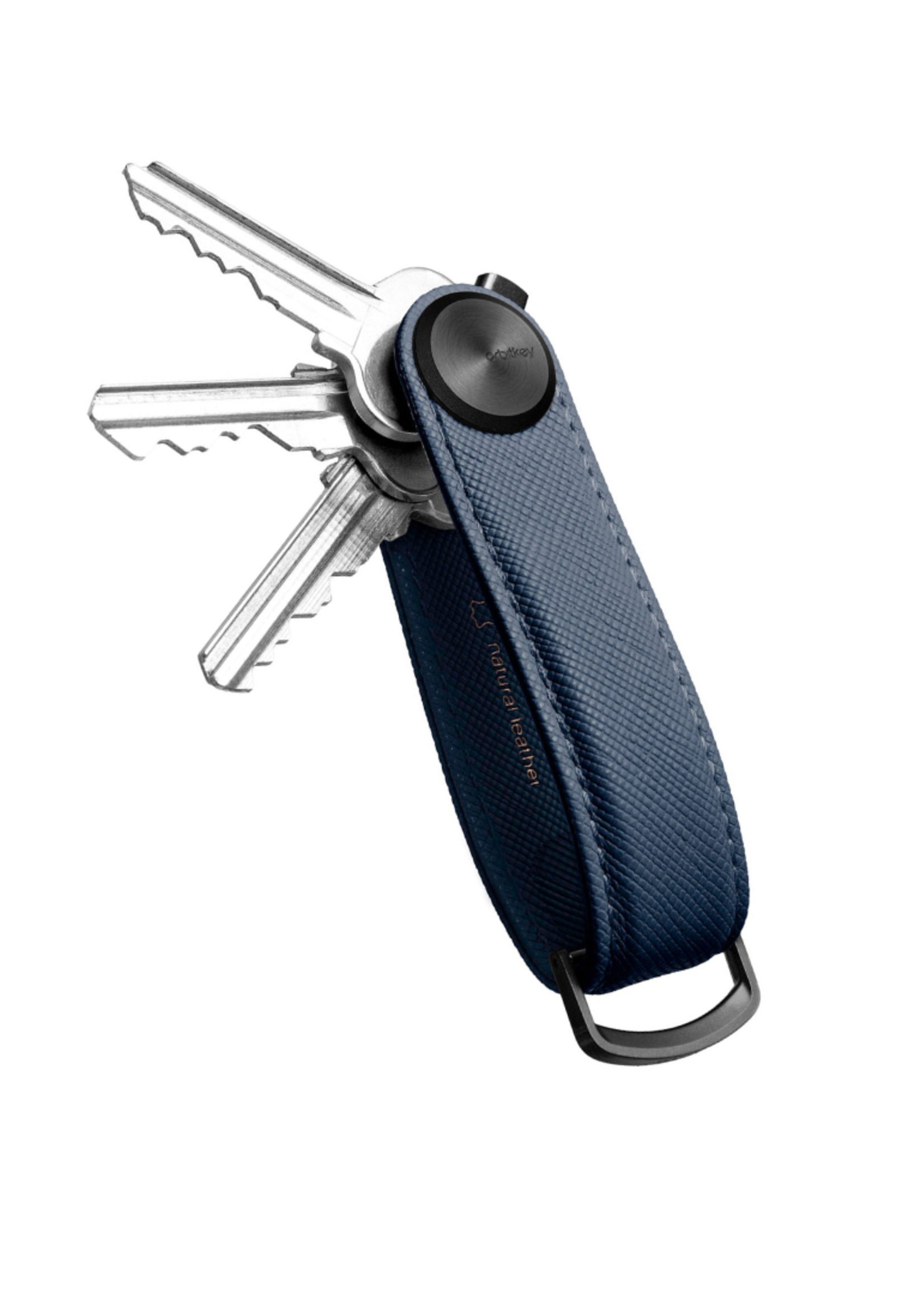 Orbitkey Key Organizer Pro 2.0 Saffiano Leather Oxford Navy