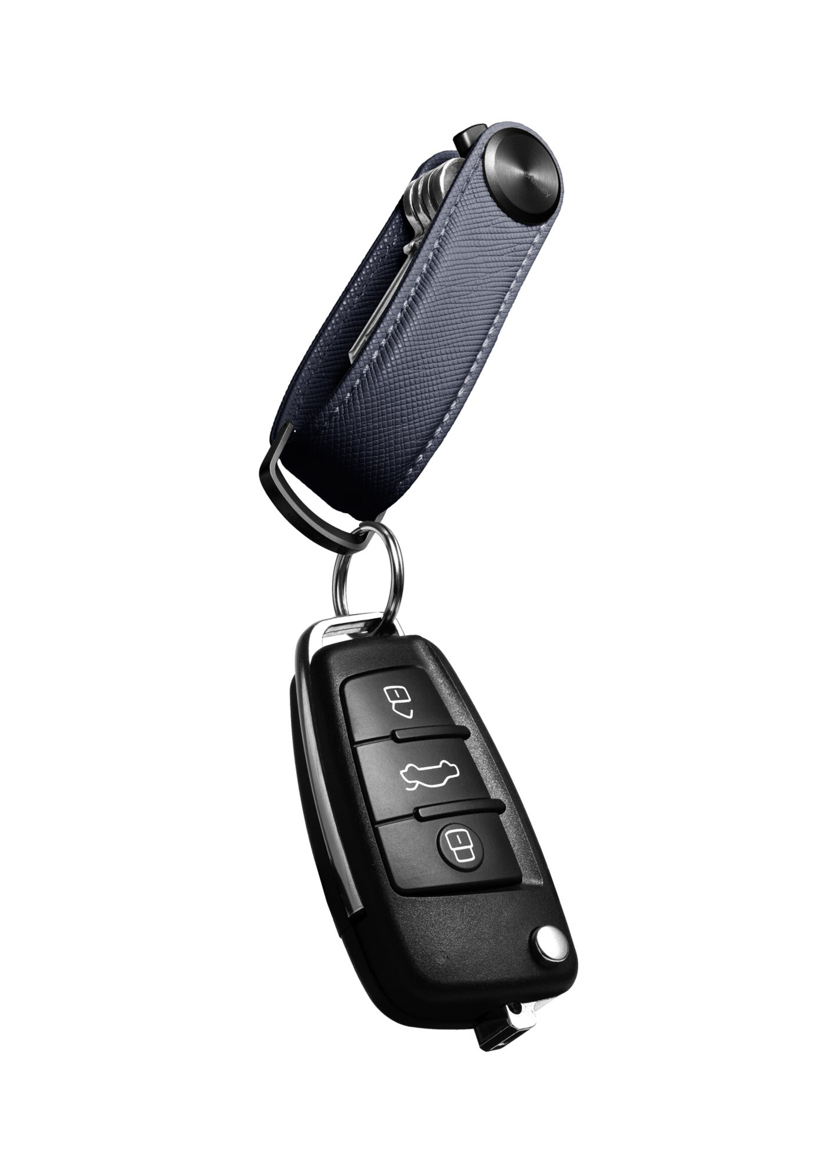 Orbitkey Key Organizer Pro 2.0 Saffiano Leather Oxford Navy