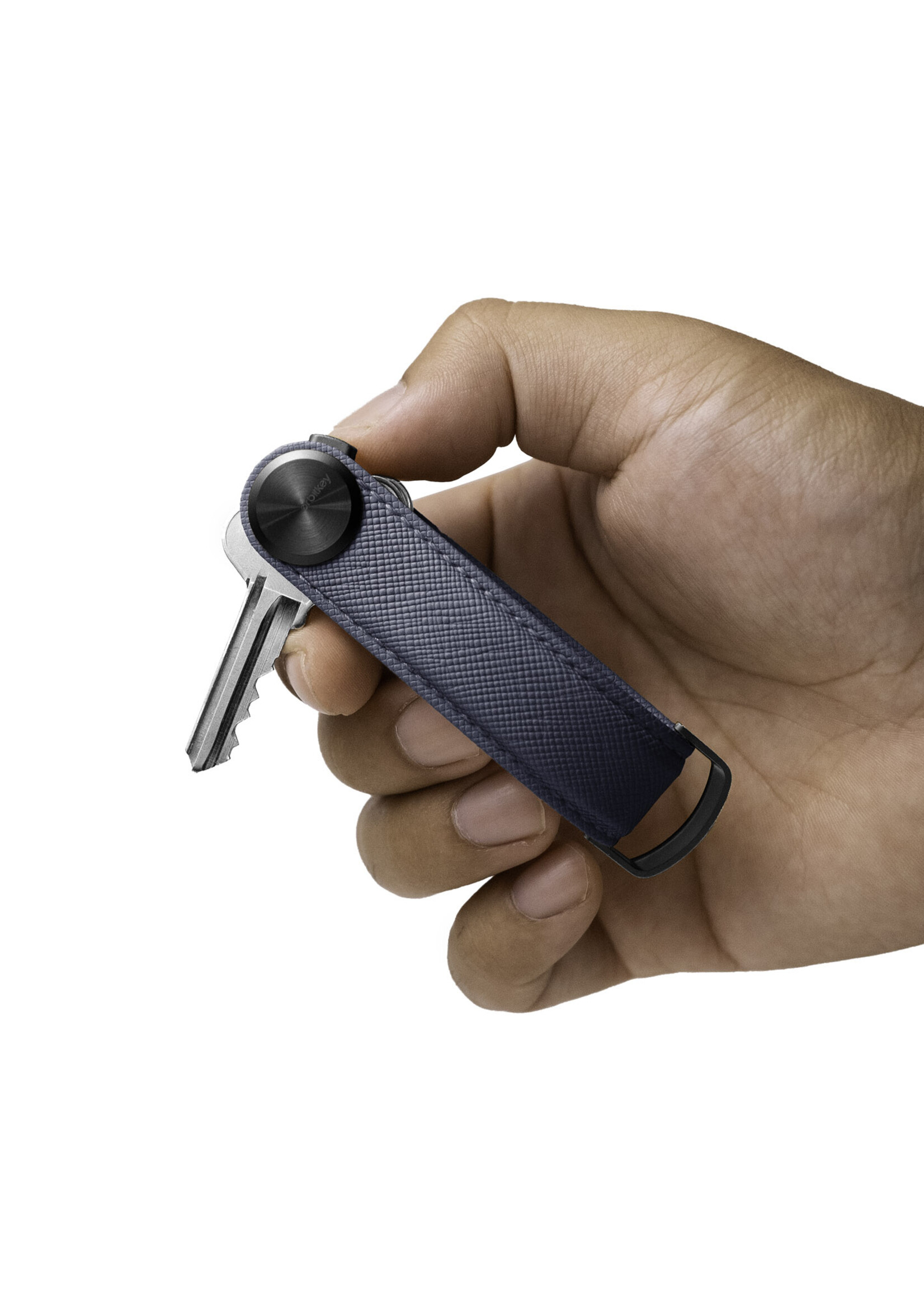 Orbitkey Key Organizer Pro 2.0 Saffiano Leather Oxford Navy