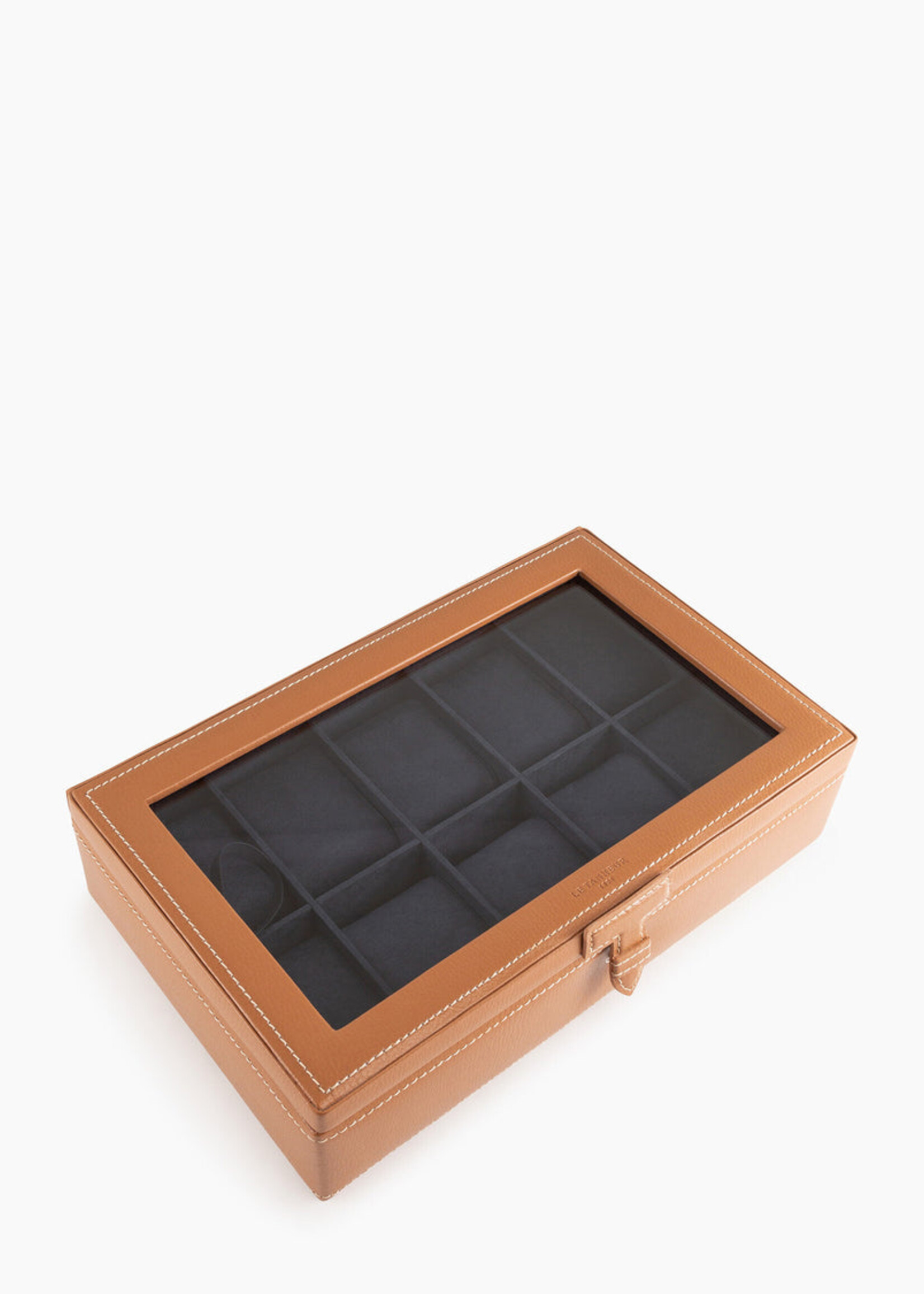 Le Tanneur Uurwerkendoos glas  /10 Cognac