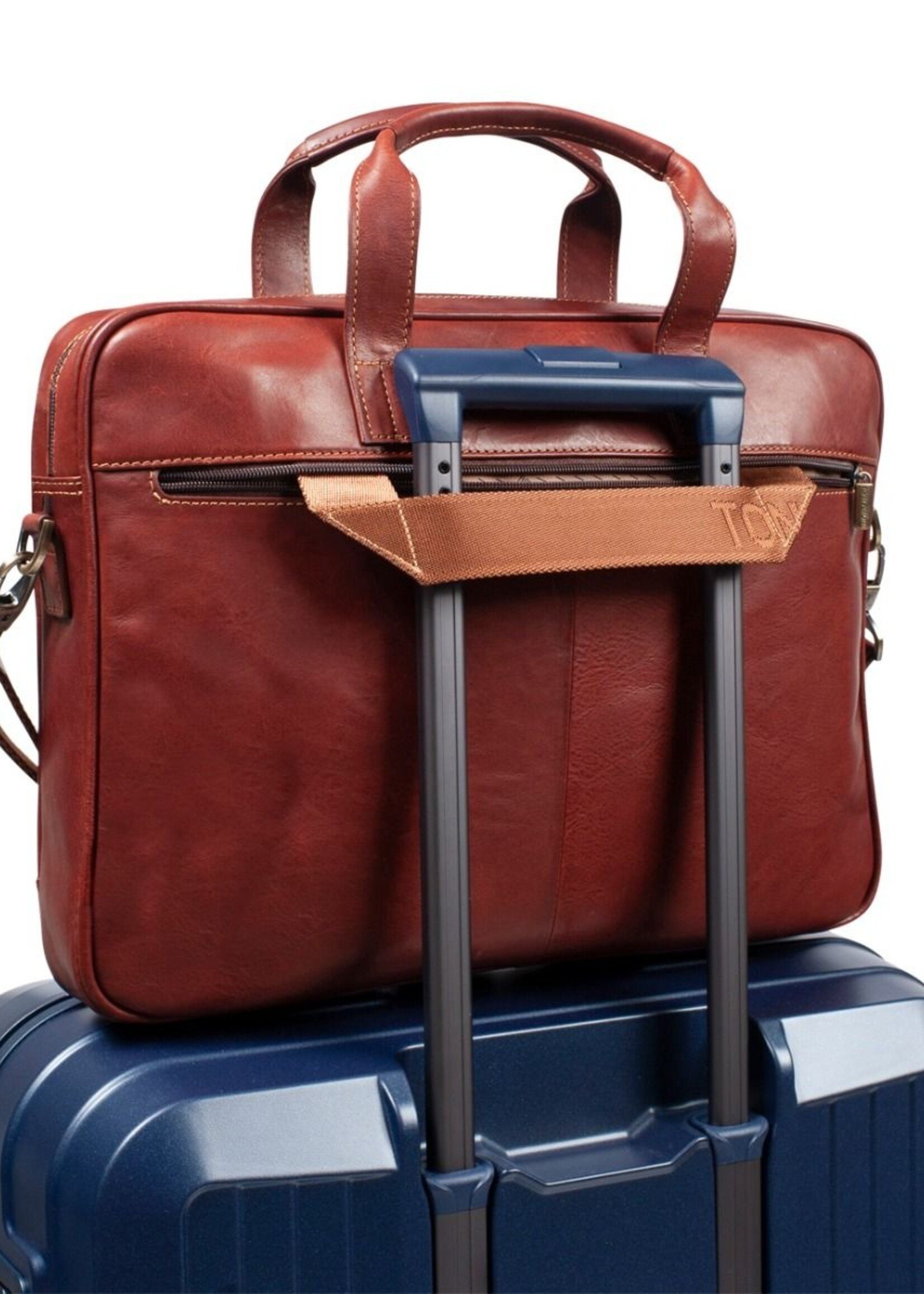 Tony Perotti Laptoptas 15" Vintage Brown