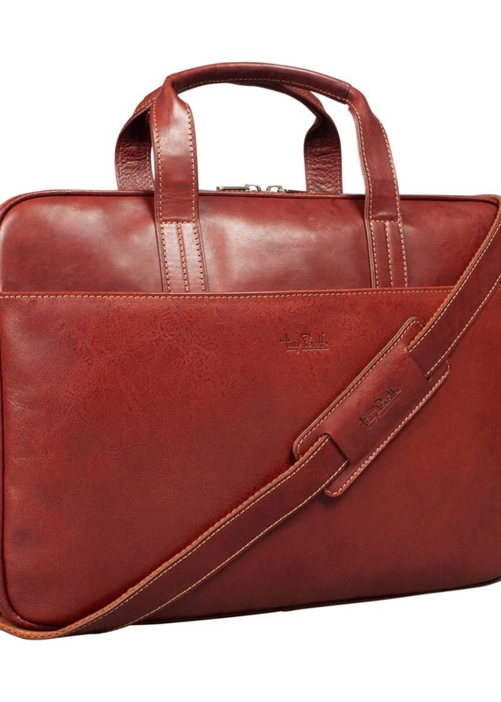 Tony Perotti Laptoptas 15" Vintage Brown
