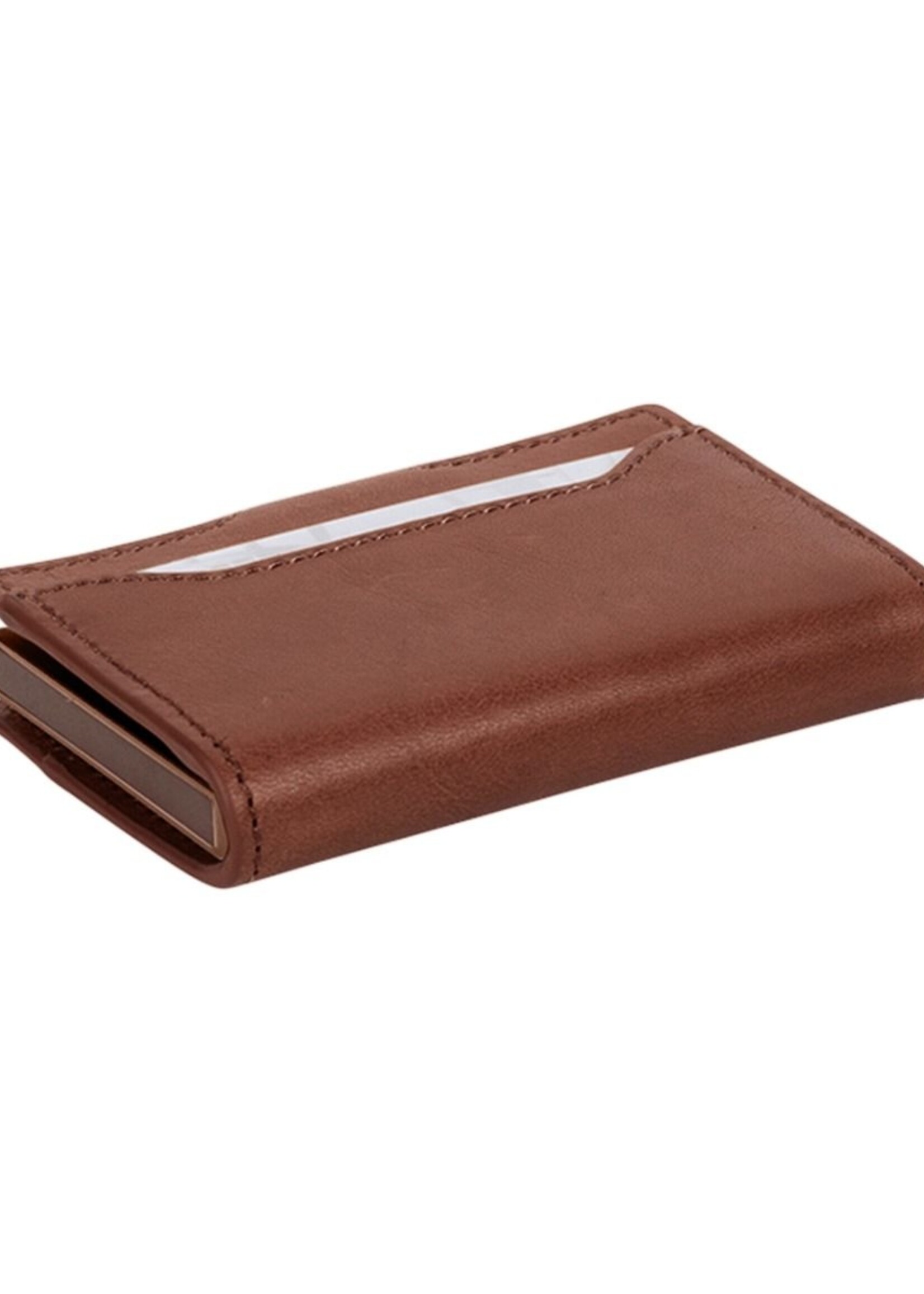 Tony Perotti Furbo vintage slim kaarthouder met vak voor briefjes D.Bruin