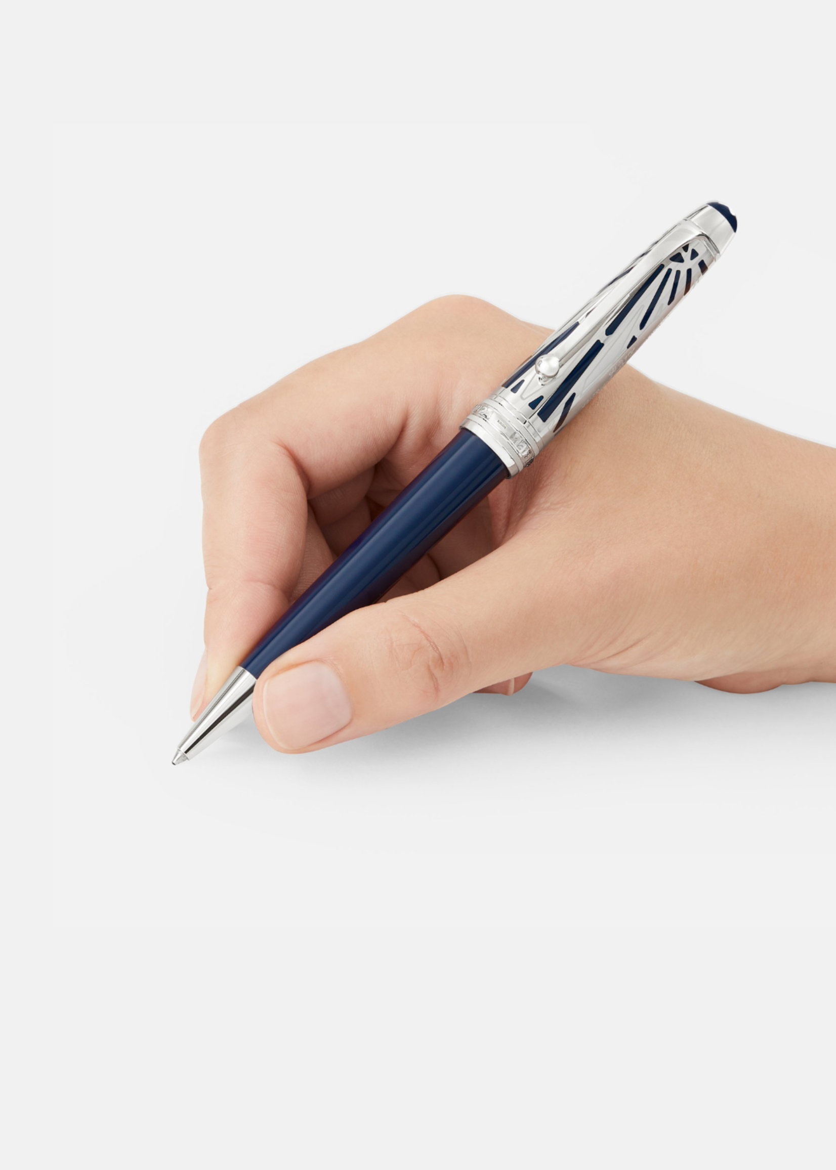 Montblanc 100 years Meisterstück The Origin Collection Doué Blue MidSize Balpen