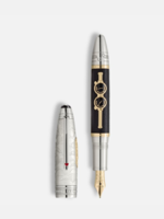 Montblanc Meisterstück Around the World in 80 Days Limited Edition 811 / 2 ('2025) Sterling Silver/Black - Vulpen Au750