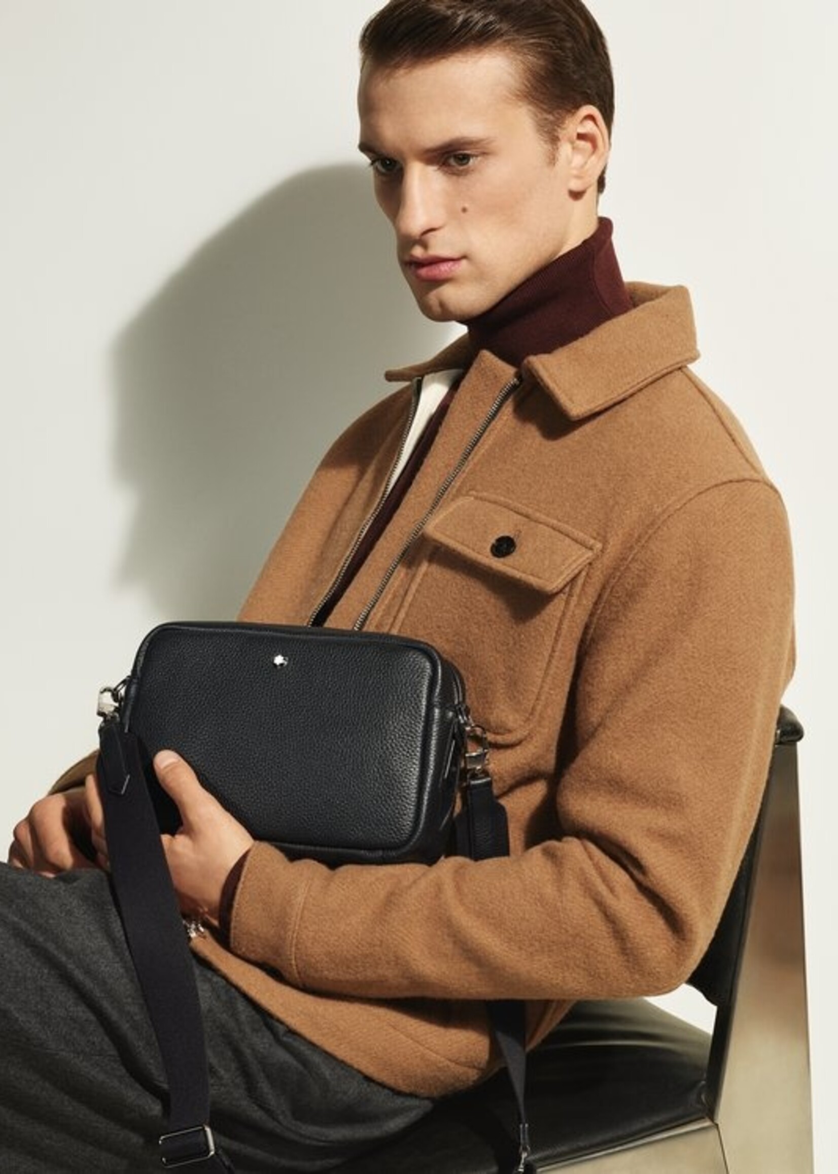 Montblanc Soft Grain Crossbody Black