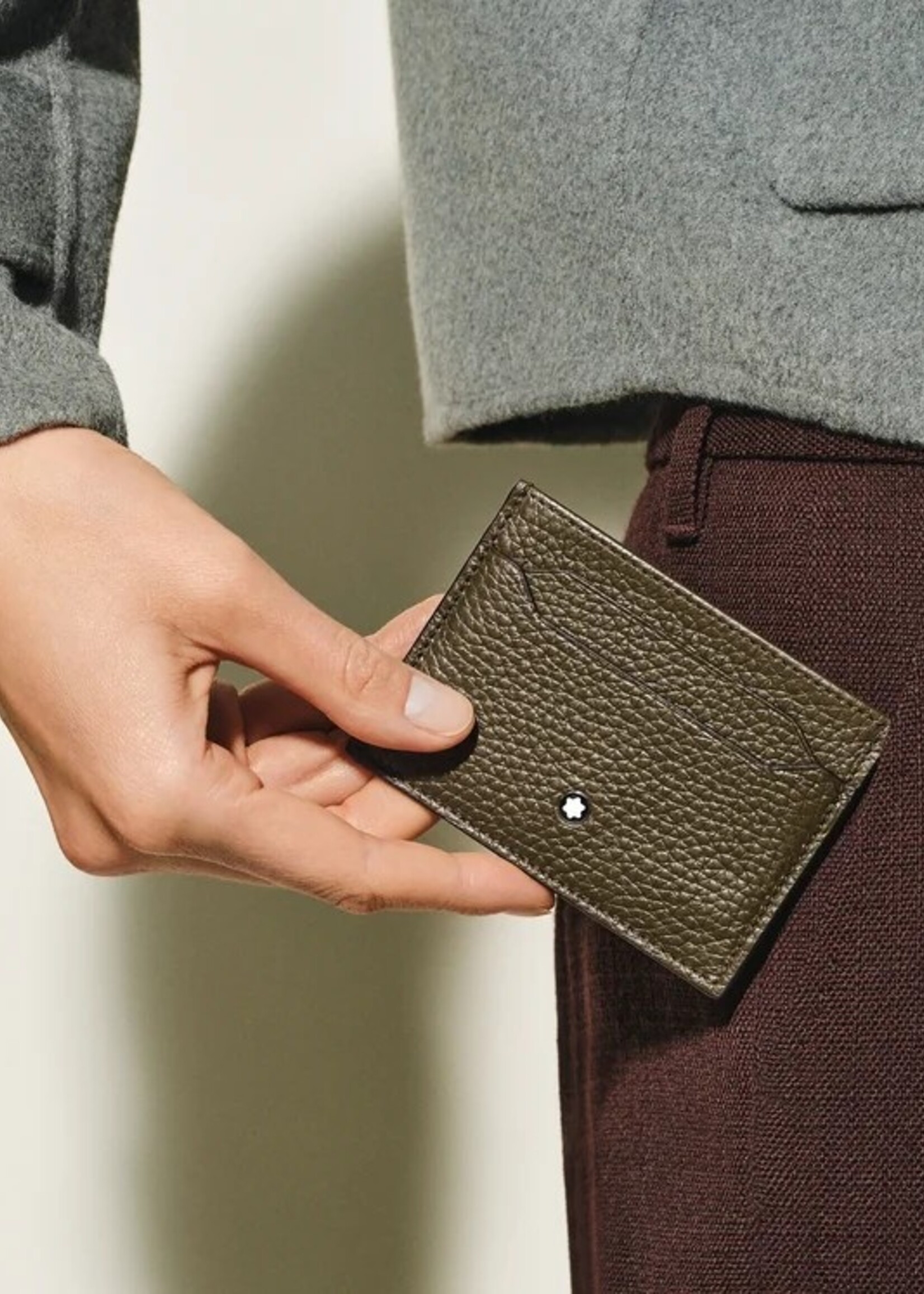 Montblanc Soft Grain Kaartetui 6cc Khaki