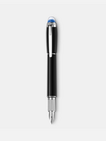 Montblanc StarWalker Black Resin Platinum Vulpen Fijn