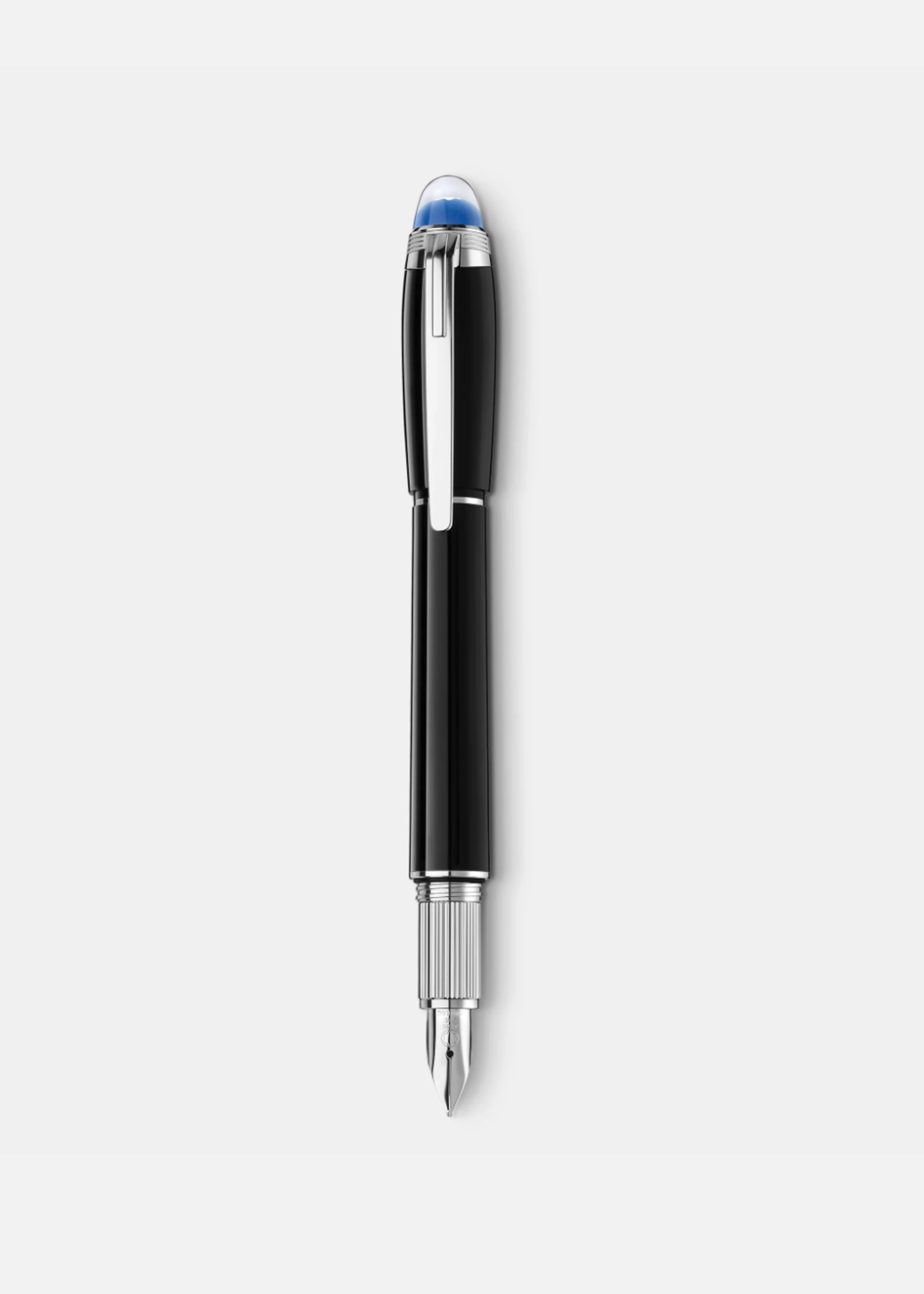 Montblanc StarWalker Black Resin Platinum Vulpen Fijn